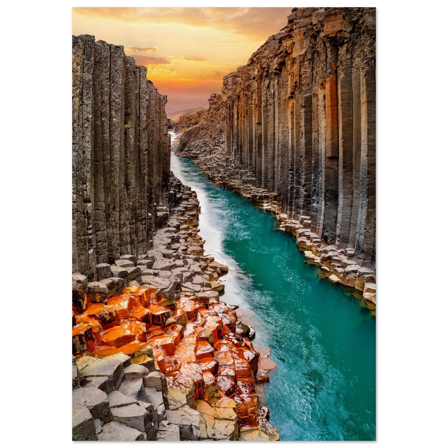 Iceland Rock Walls Poster