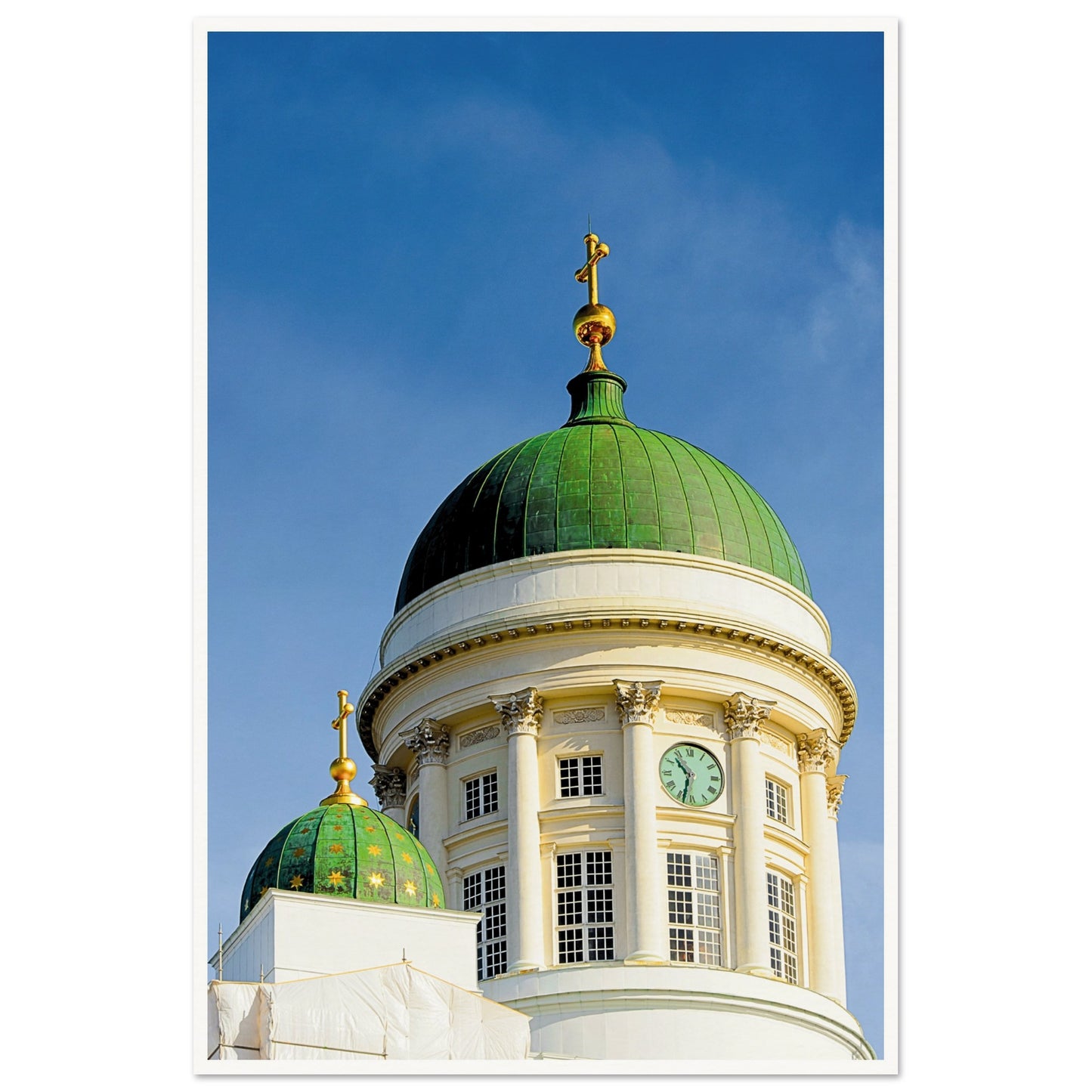 Helsinki Cathedral Top Poster 60x90 cm 24x36″ Border