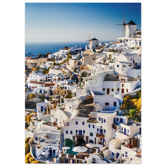 Whitewashed Building of Mykonos Poster