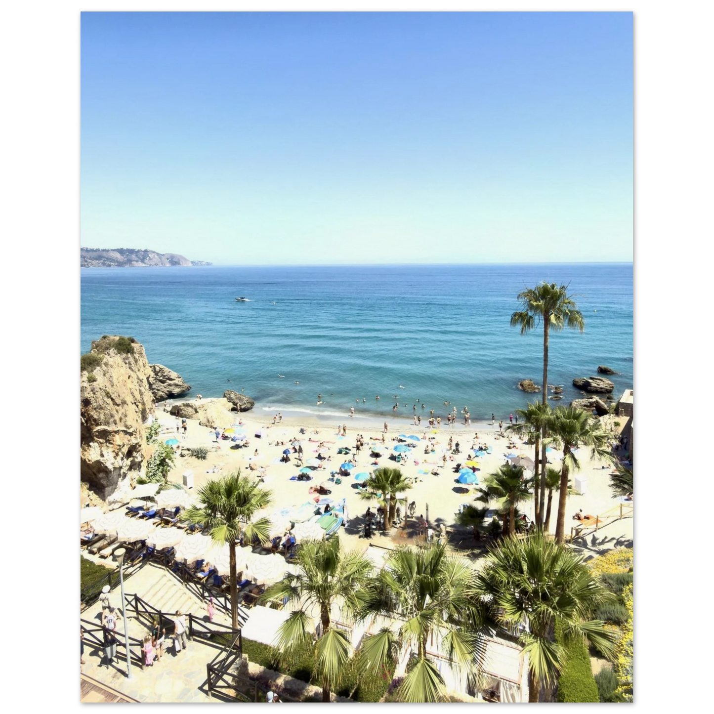Calahonda Beach In Nerja Poster 40x50 cm 16x20″ No Border