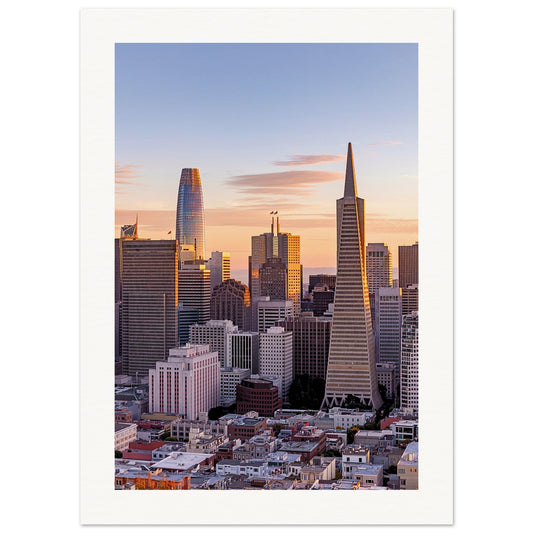 San Francisco Skyline Poster 13x18 cm 5x7″ Border