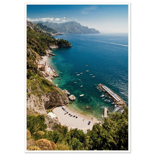 Amalfi Coast, Italy Poster A1 (59.4 x 84.1 cm) Border