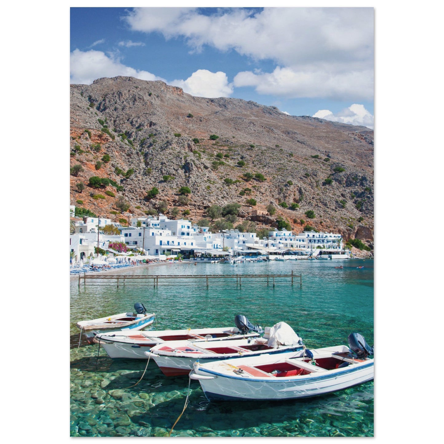A Few Boats in Crete Poster