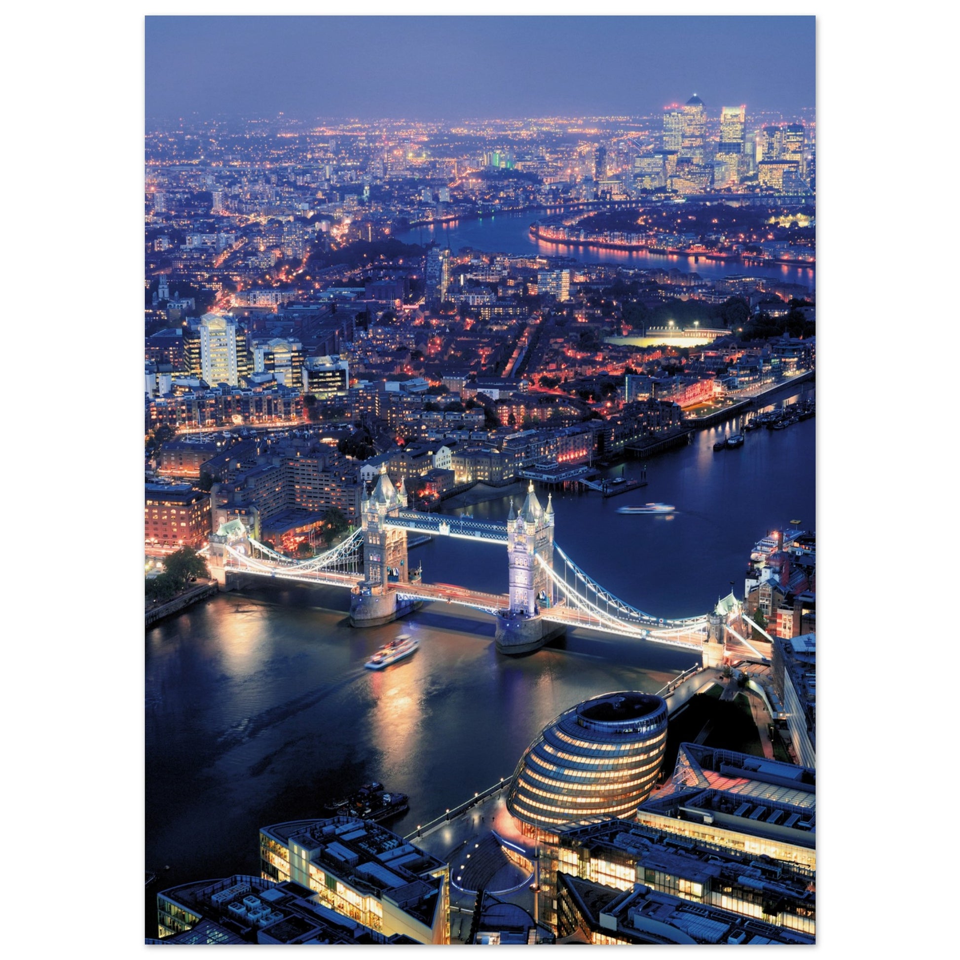 London Tower Bridge Poster 13x18 cm 5x7″ No Border