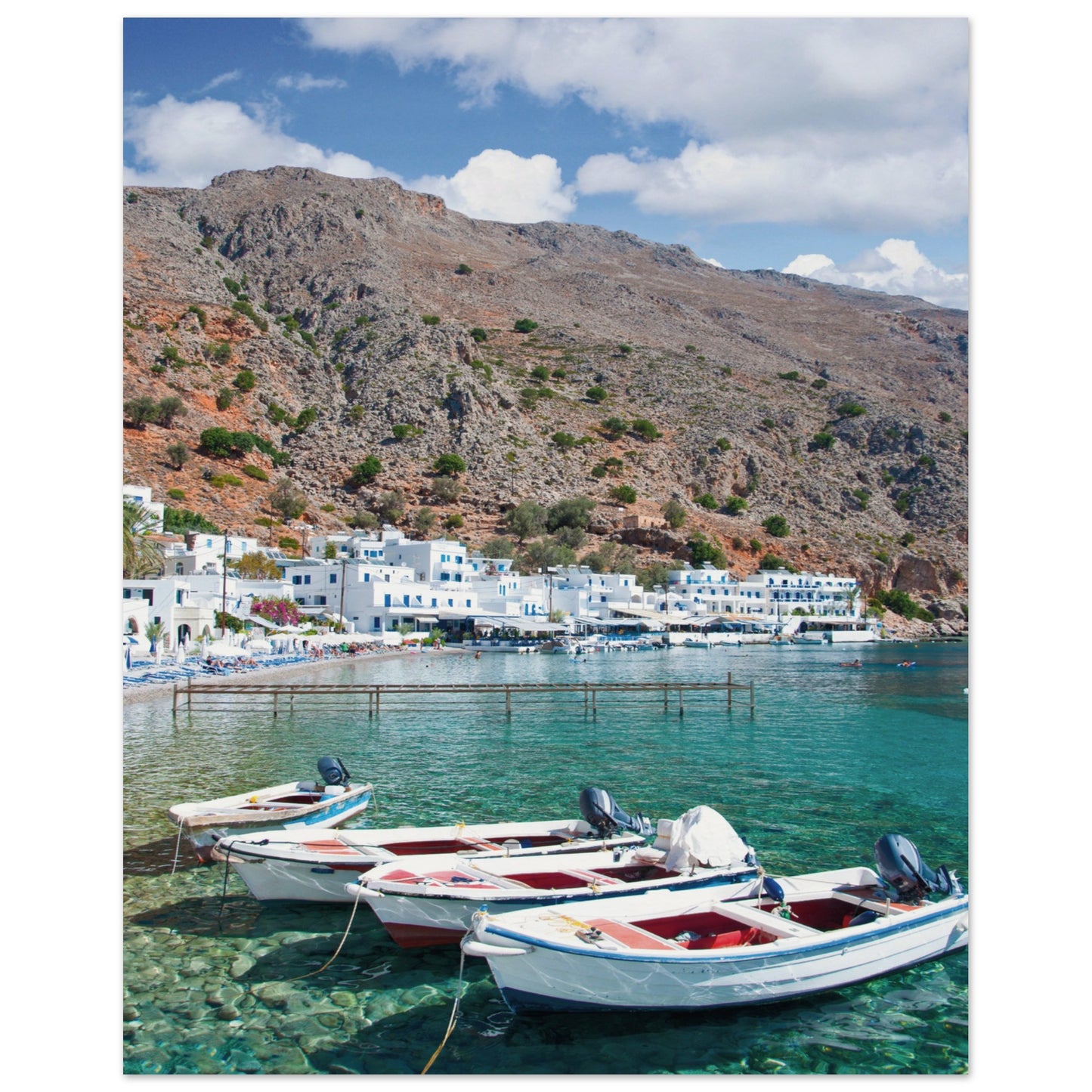 A Few Boats in Crete Poster
