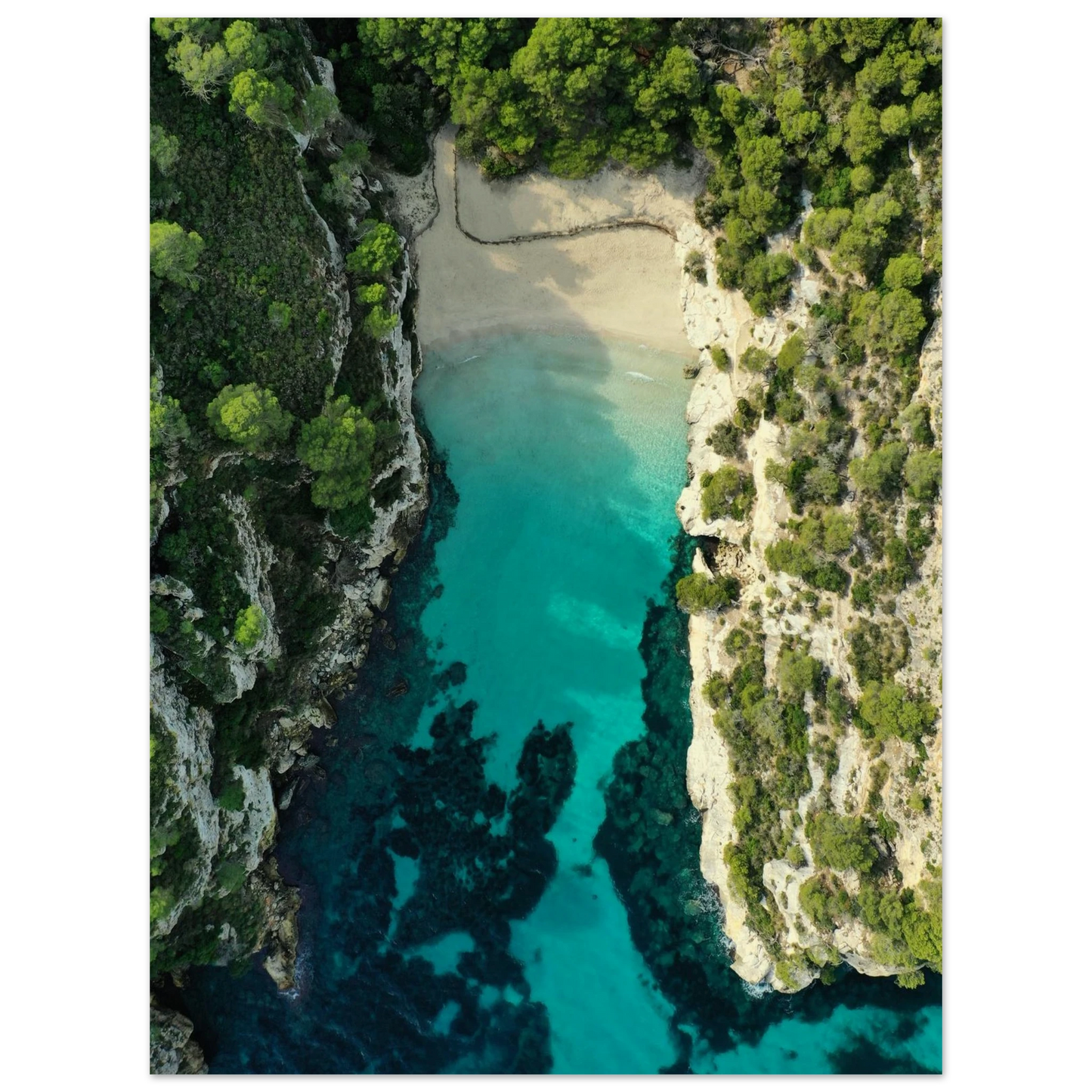 Menorca’s Turquoise Paradise Poster 30x40 cm 12x16″ No Border