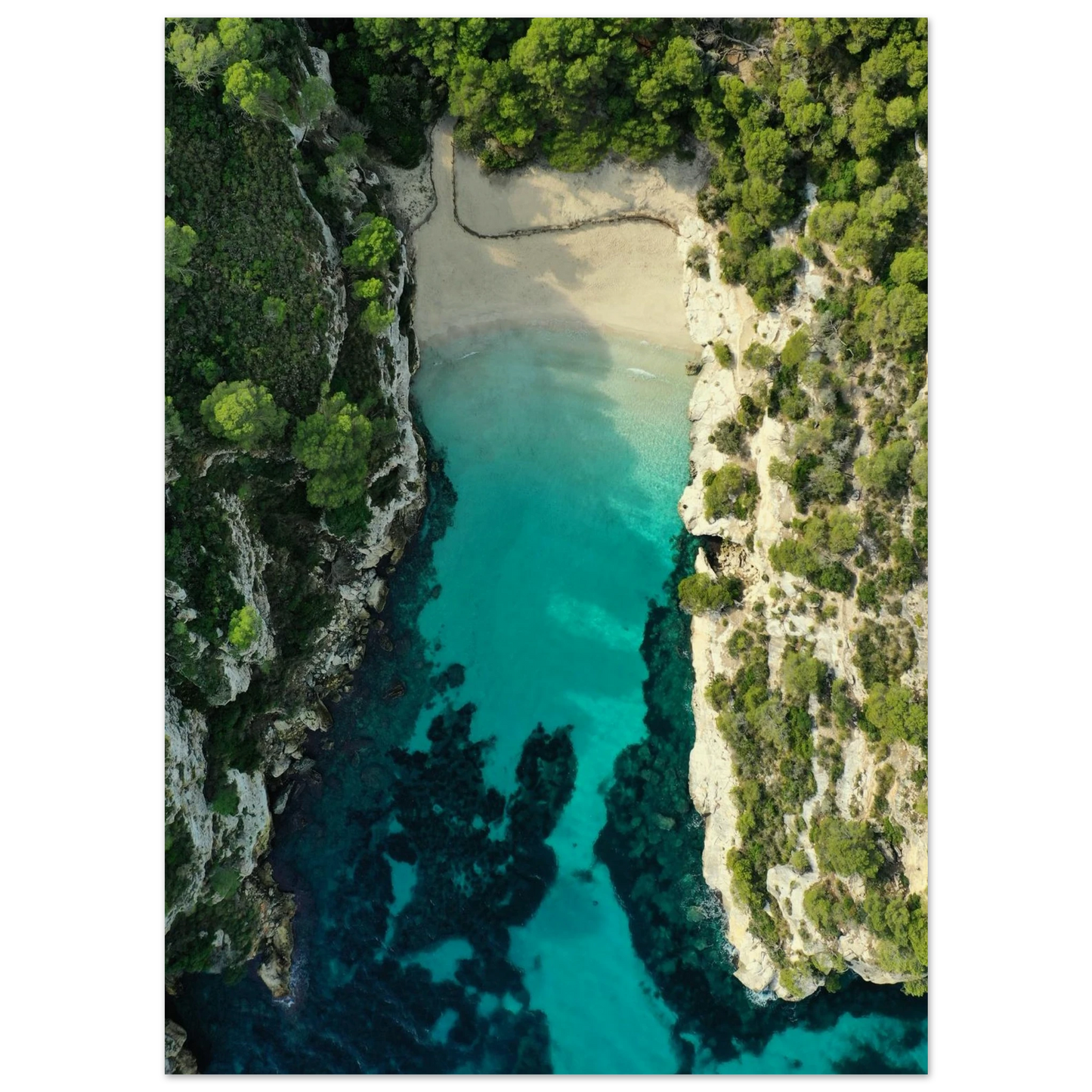 Menorca’s Turquoise Paradise Poster 13x18 cm 5x7″ No Border