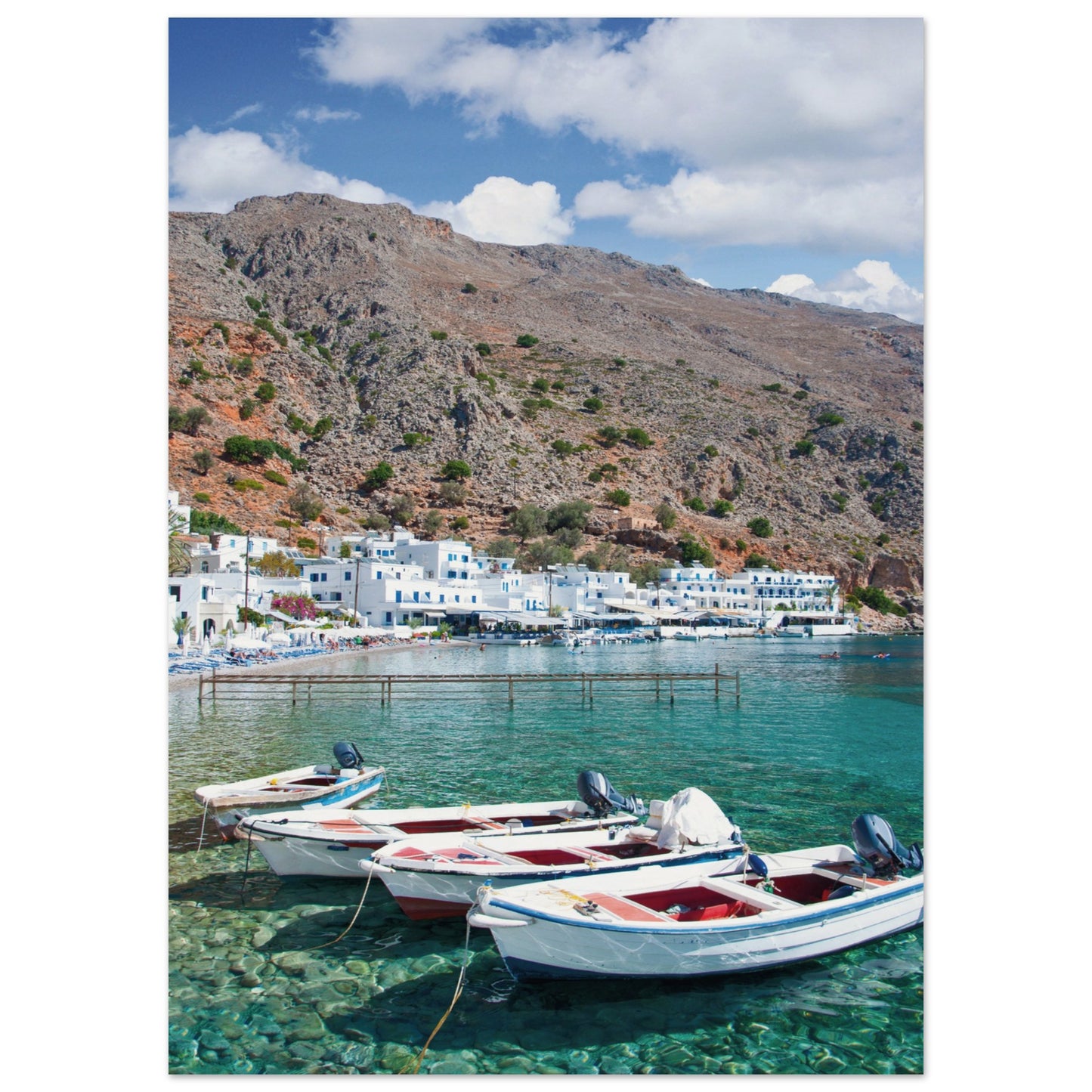 A Few Boats in Crete Poster