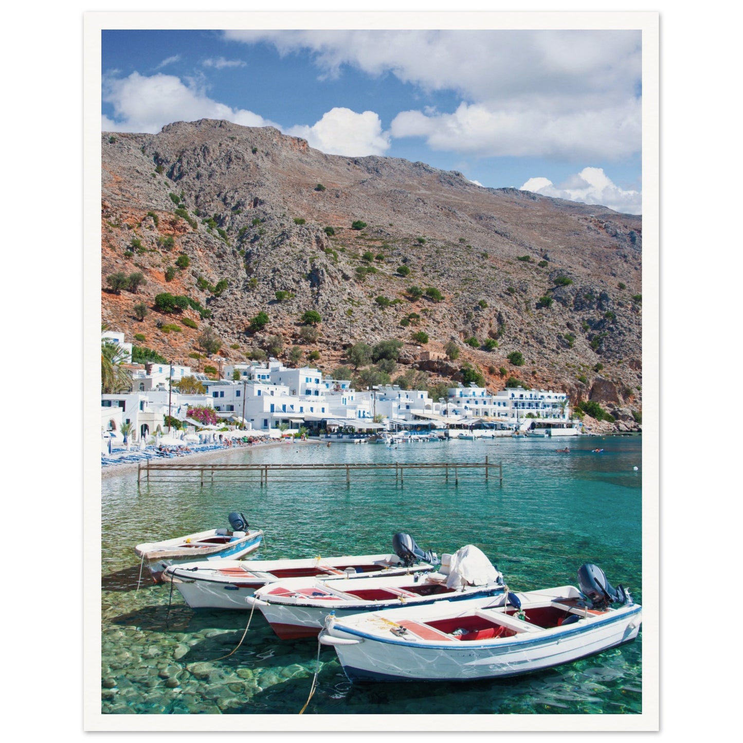 A Few Boats in Crete Poster