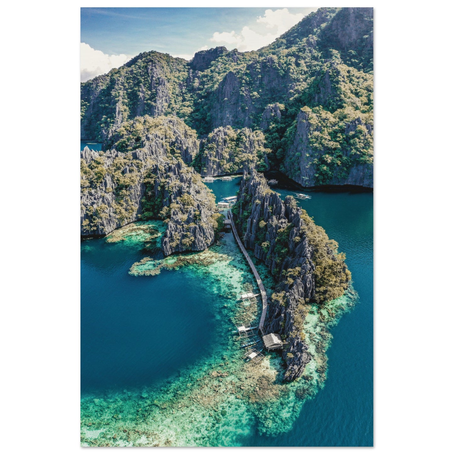 Twin Lagoon, Coron Island, Philippines 60x90 cm 24x36″ No Border