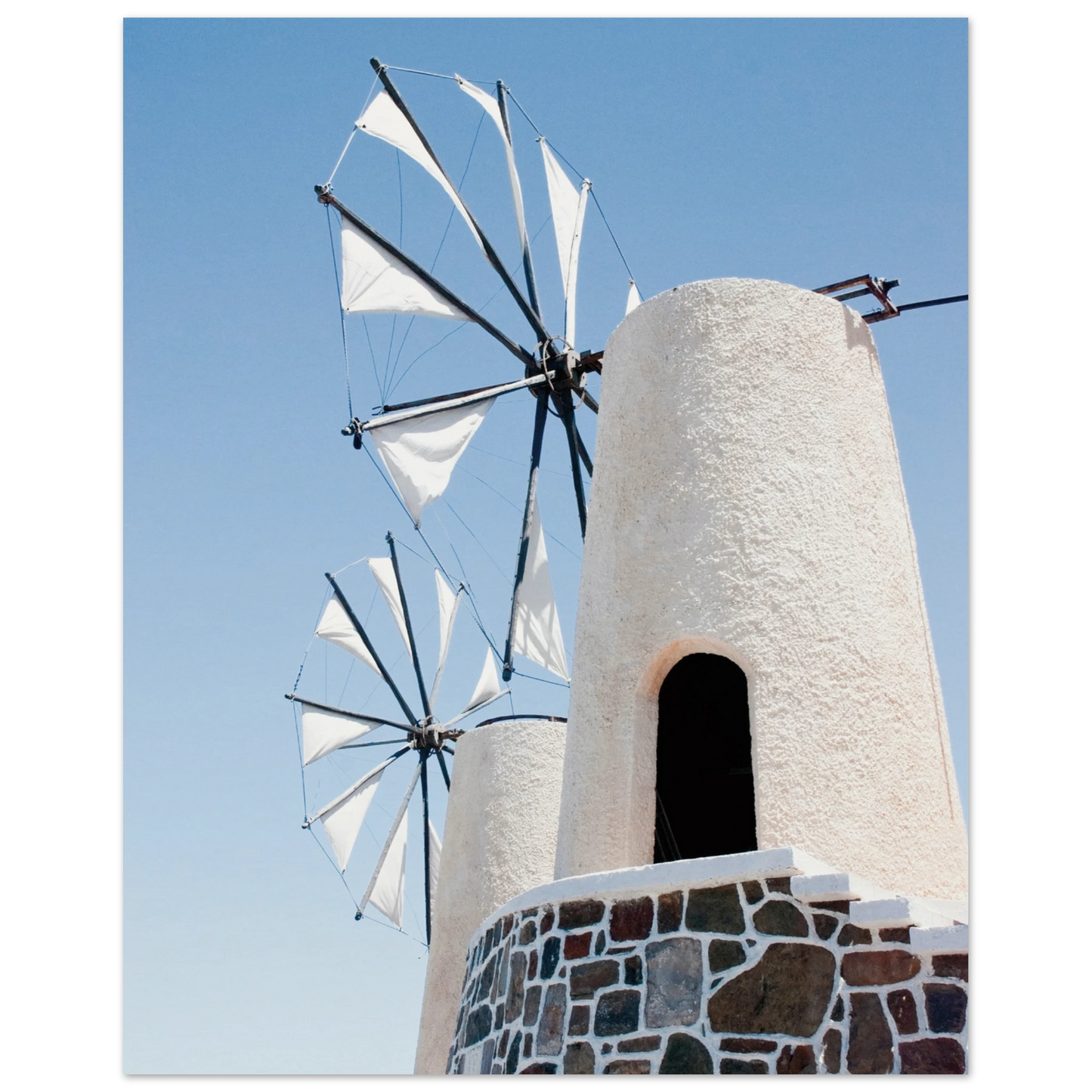 Mykonos Windmill Poster 40x50 cm 16x20″ No Border