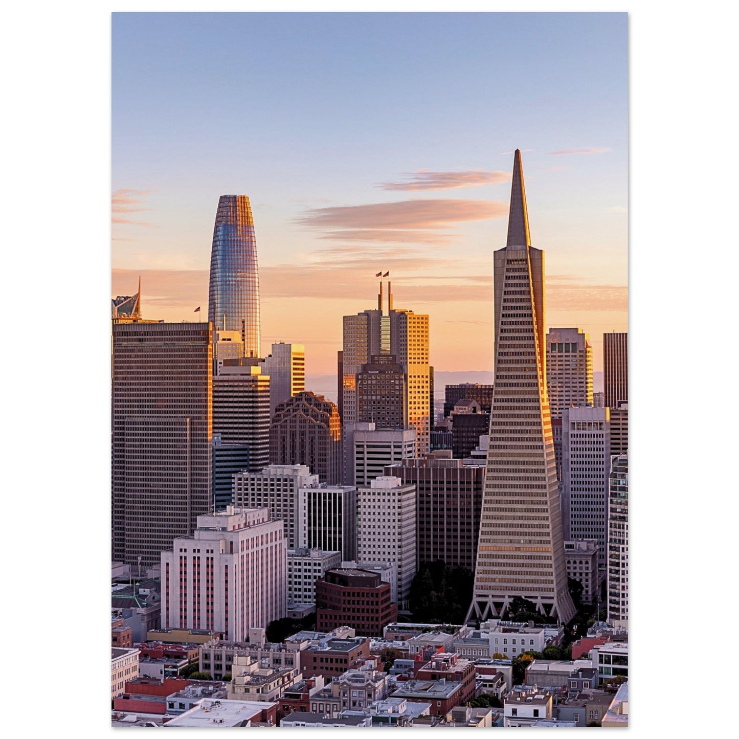 San Francisco Skyline Poster 13x18 cm 5x7″ No Border