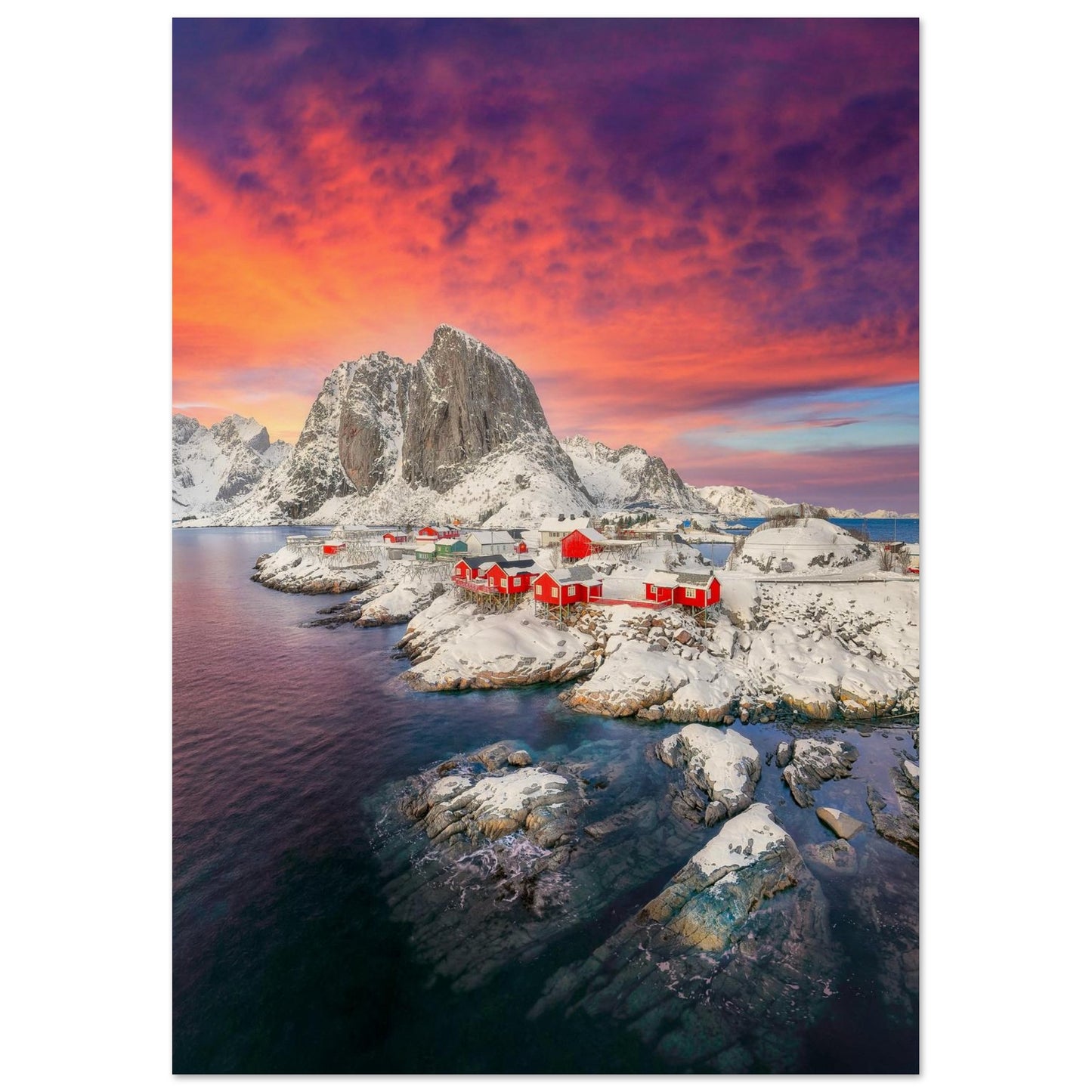 Lofoten, Norway Poster A4 (21x29.7 cm) No Border