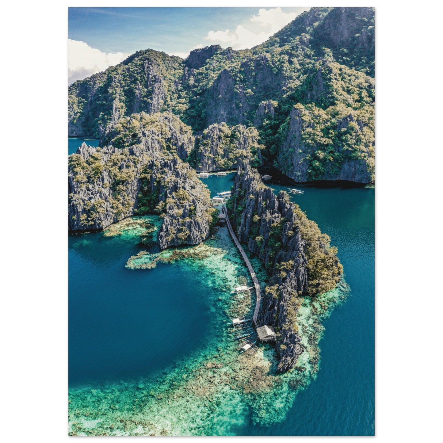 Twin Lagoon, Coron Island, Philippines 50x70 cm 20x28″ No Border