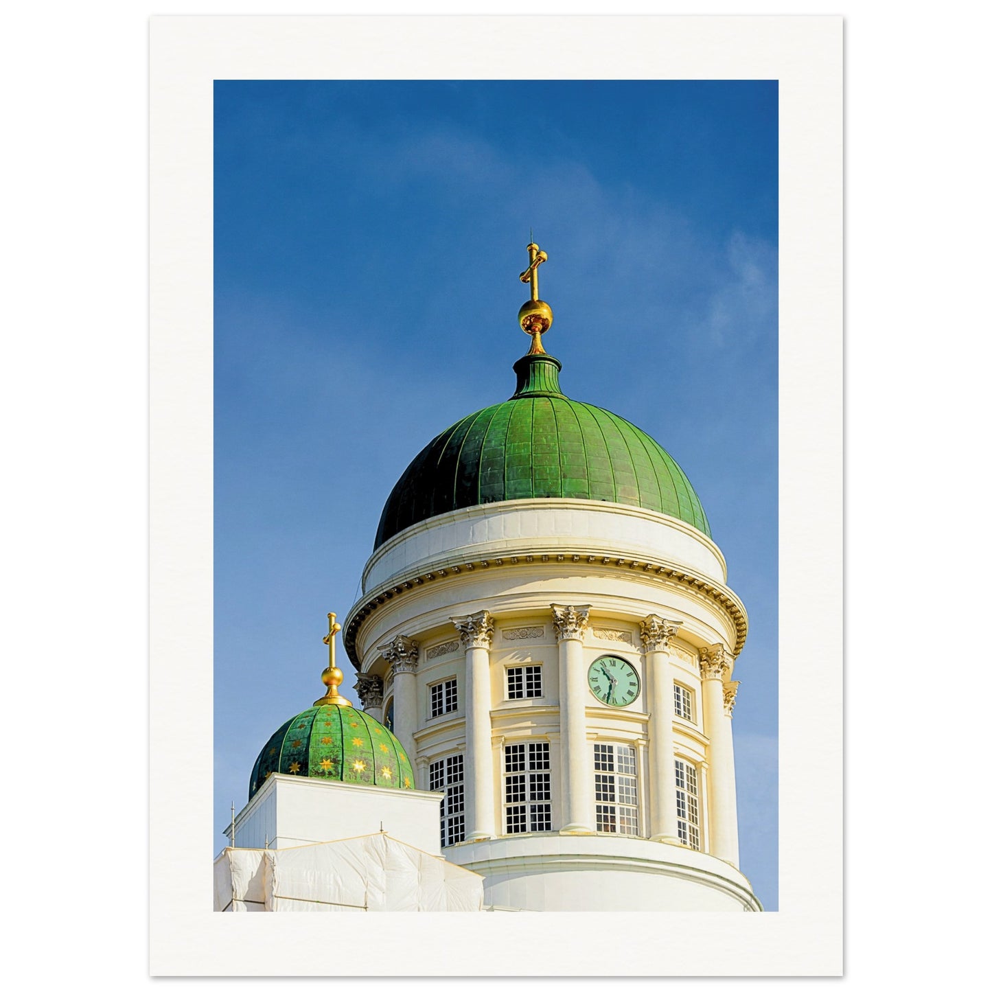 Helsinki Cathedral Top Poster 13x18 cm 5x7″ Border