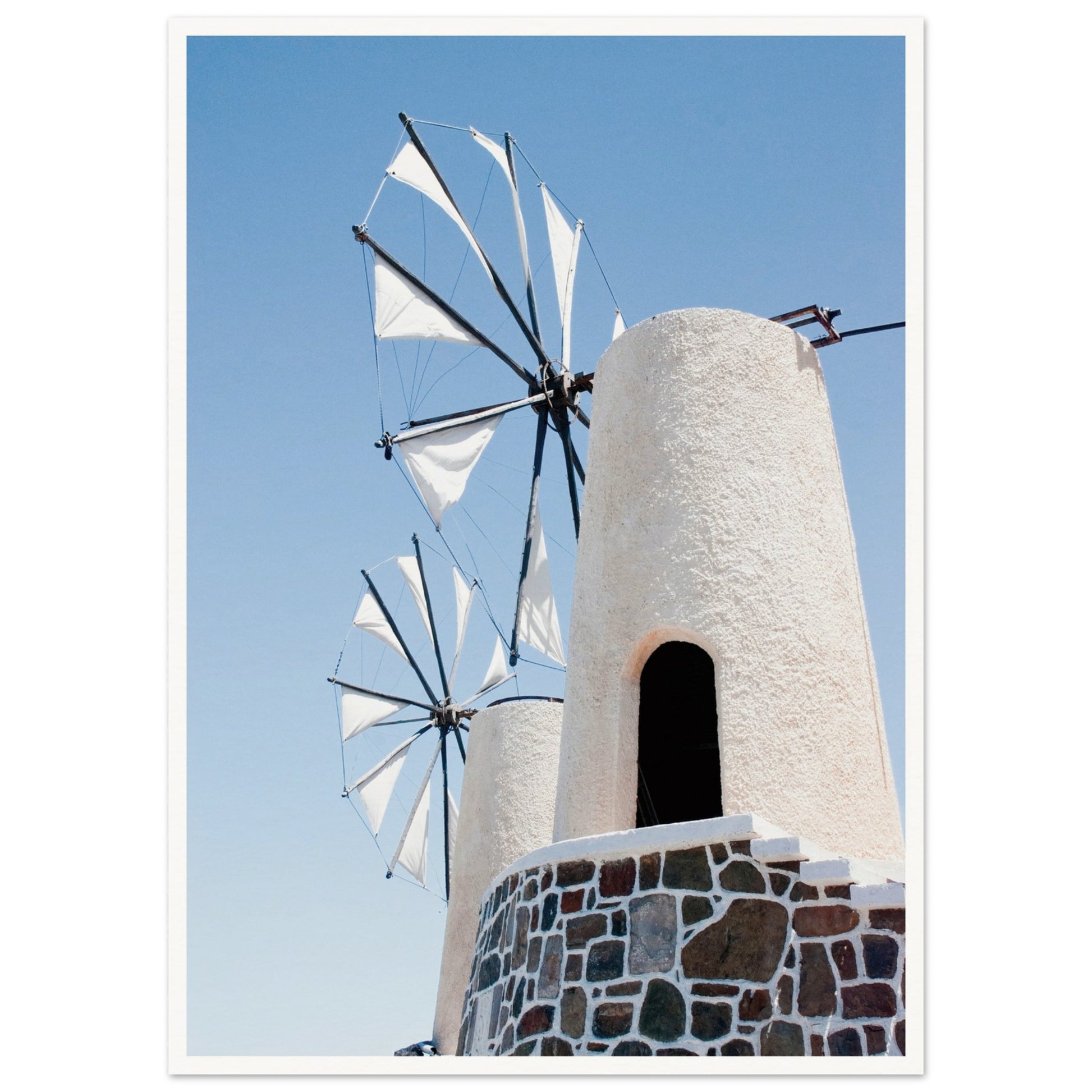 Mykonos Windmill Poster