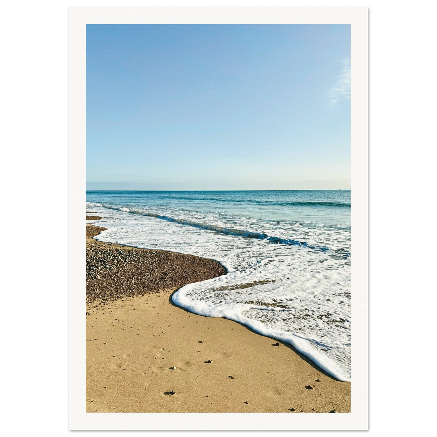 Norfolk Coastline United Kingdom Poster 21x29.7 cm 8x12" Border