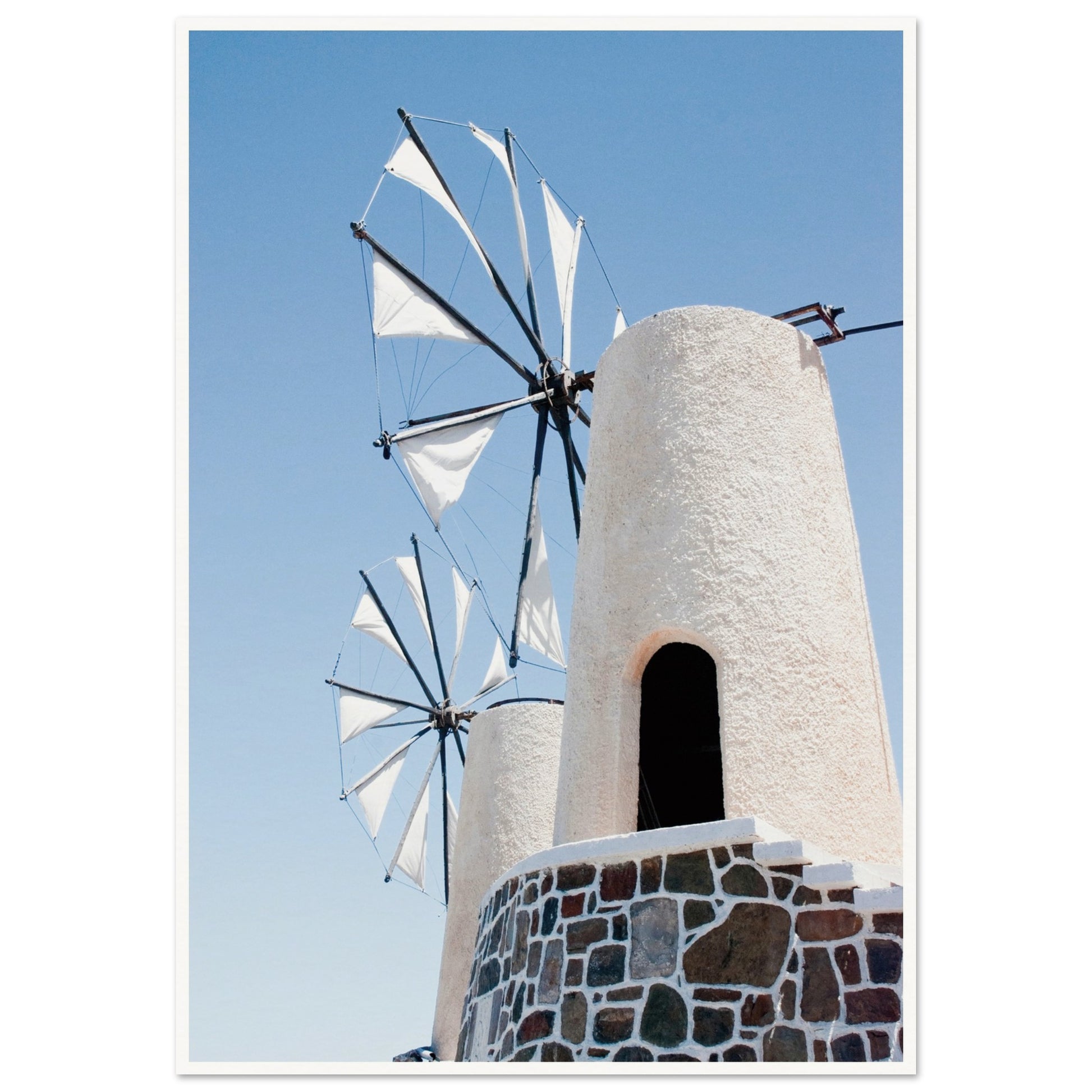 Mykonos Windmill Poster