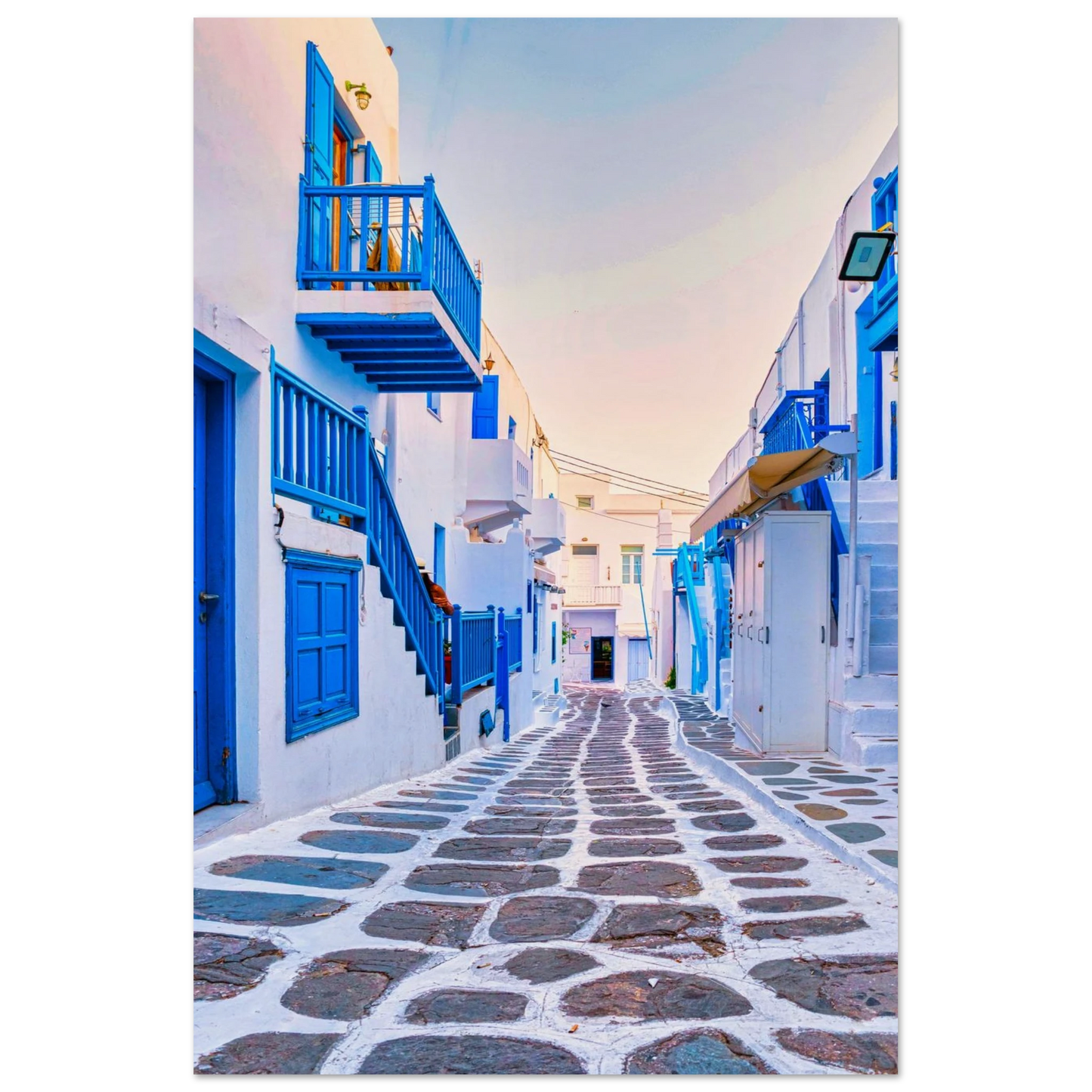 Aegean Dream Blue Streets Poster 60x90 cm 24x36″