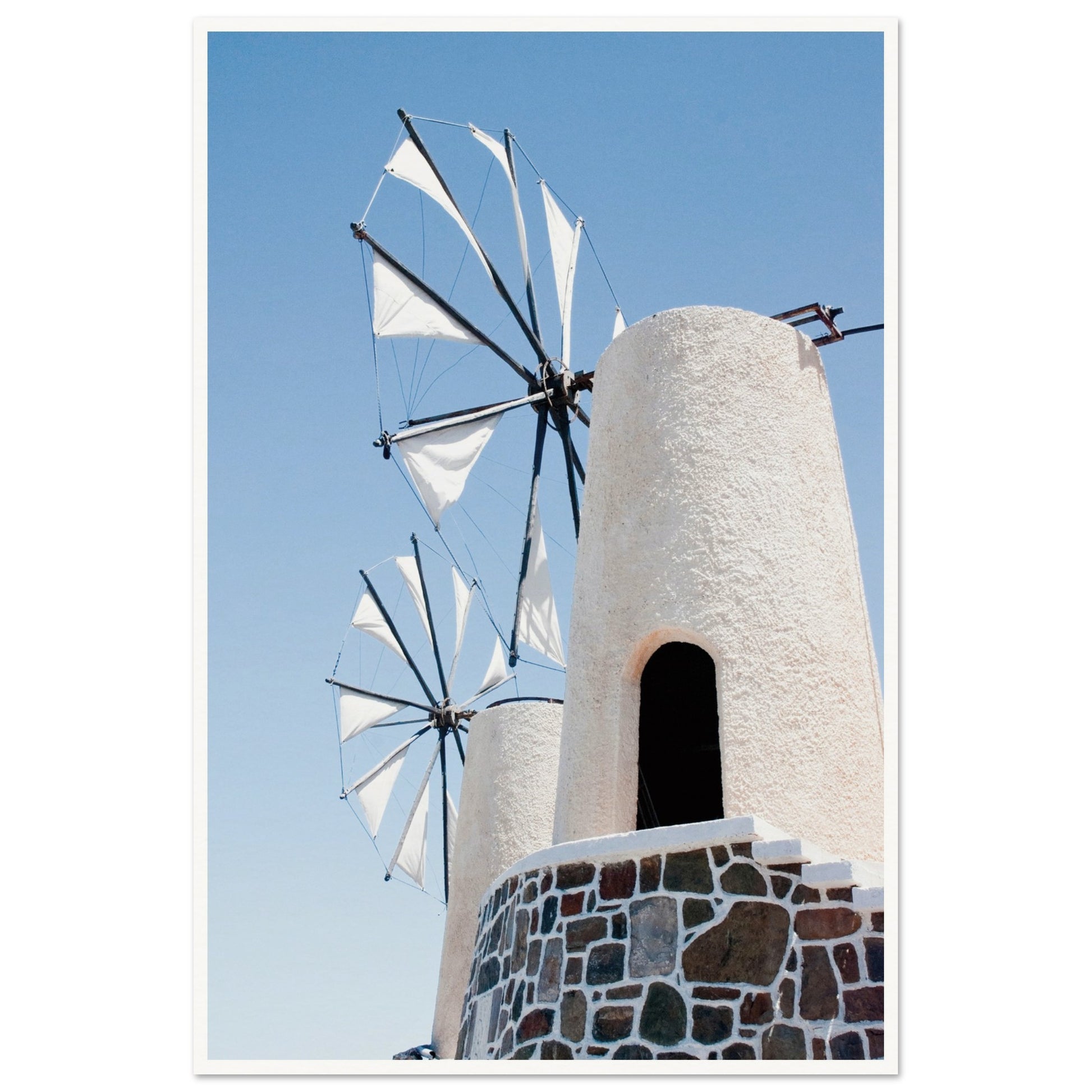 Mykonos Windmill Poster