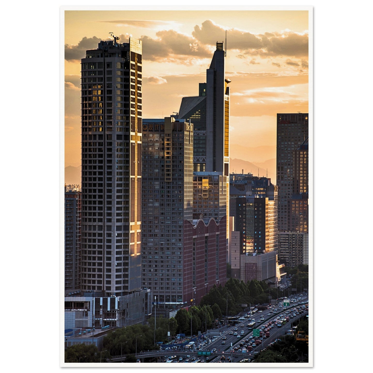 Beijing Urban Elegance Poster 70x100 cm 28x40″ Border