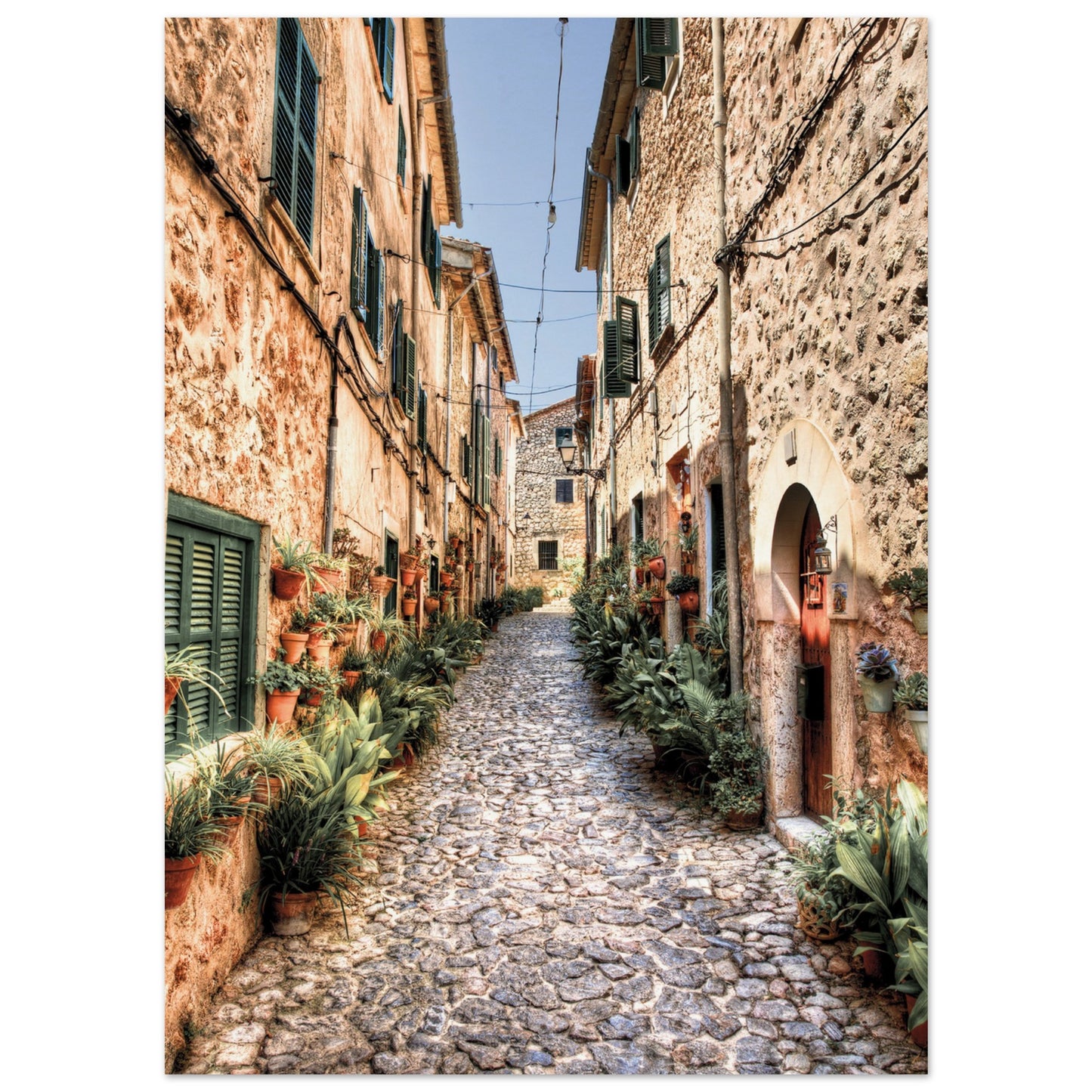 Valldemossa Hill Top Village Majorca Poster 13x18 cm 5x7″ No Border