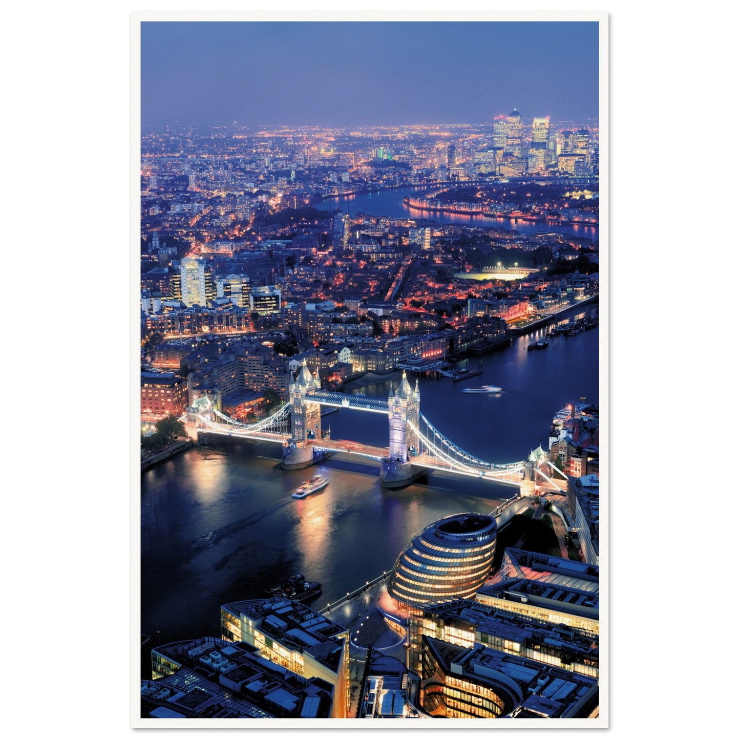 London Tower Bridge Poster 60x90 cm 24x36″ Border