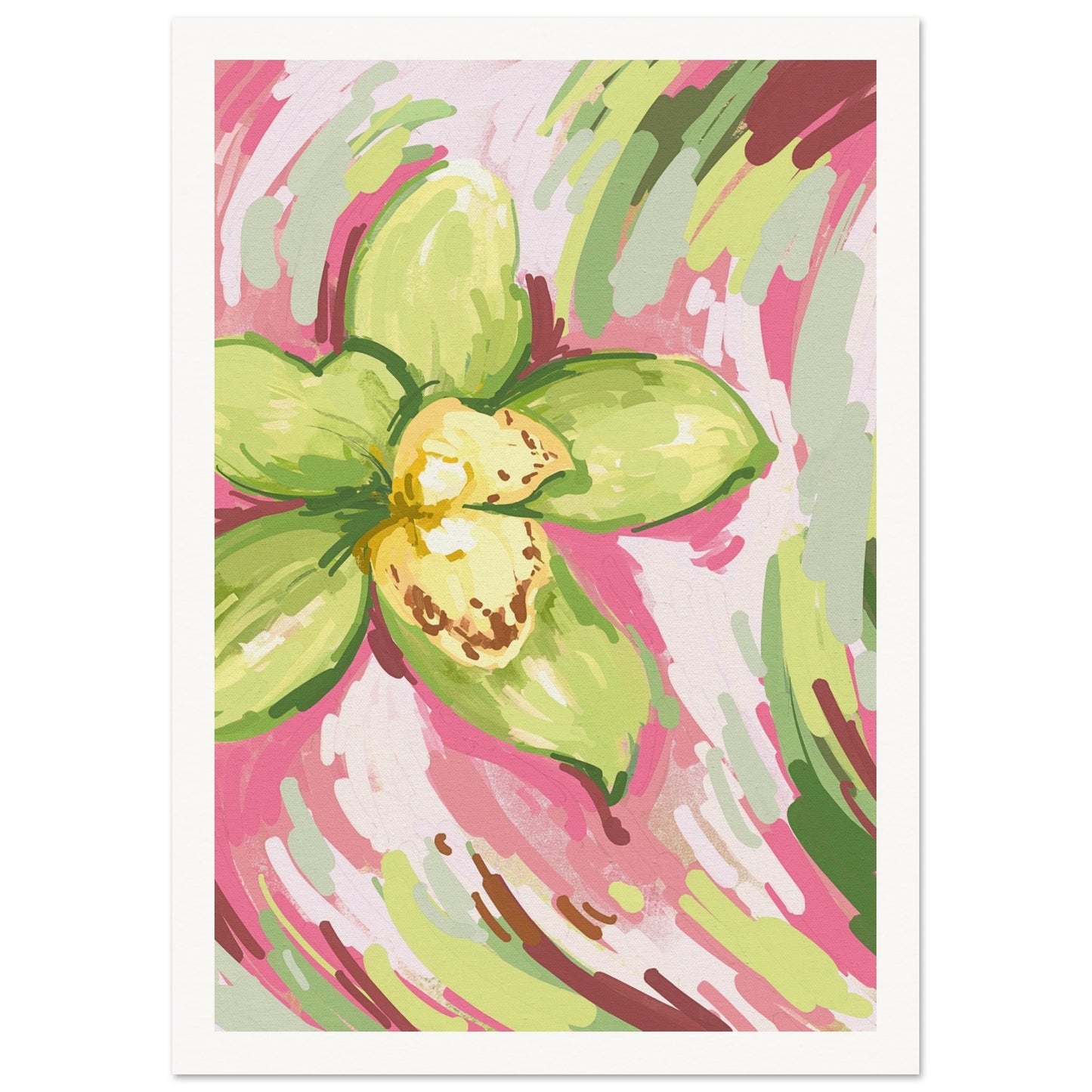 Botanical Illustration Poster A4 (21x29.7 cm) Border