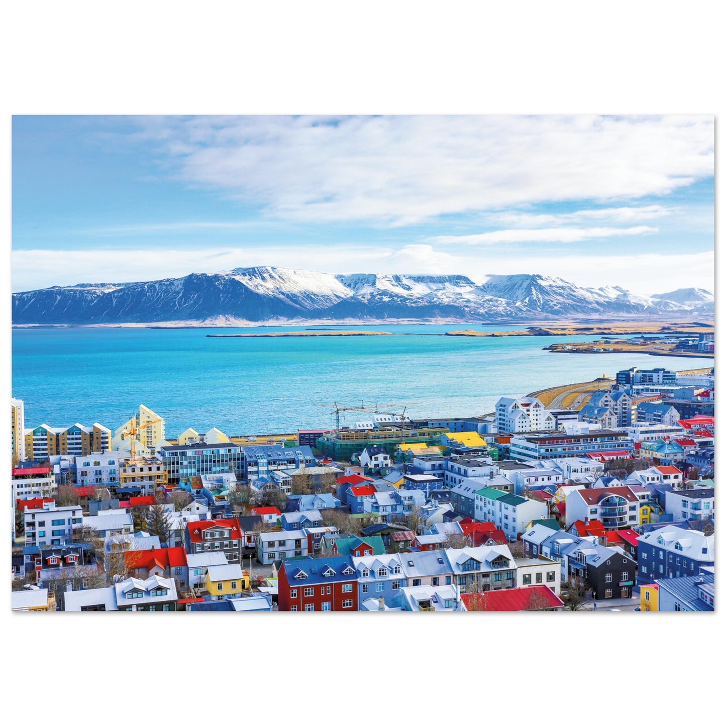 Reykjavik Iceland Poster A1 (59.4 x 84.1 cm) No Border