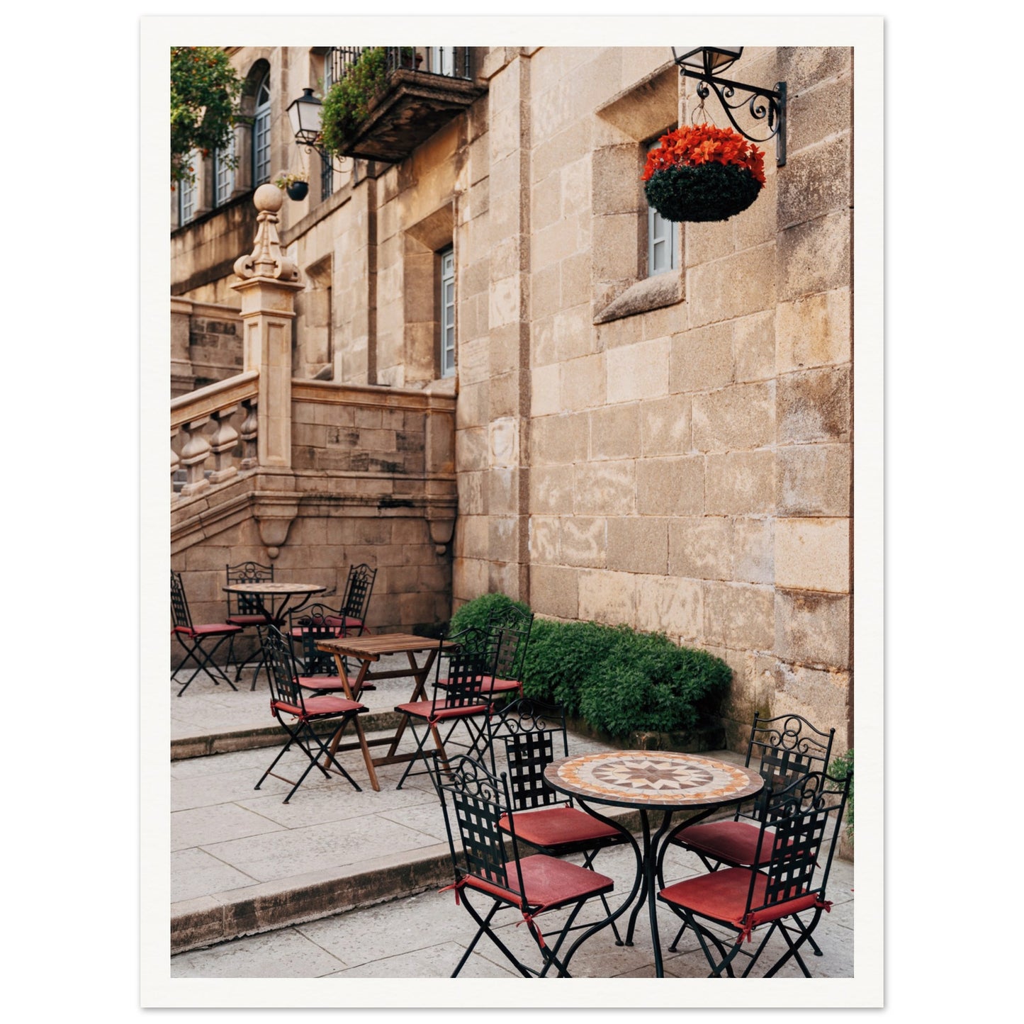 Barcelona Cafe Poster 30x40 cm 12x16″ Border