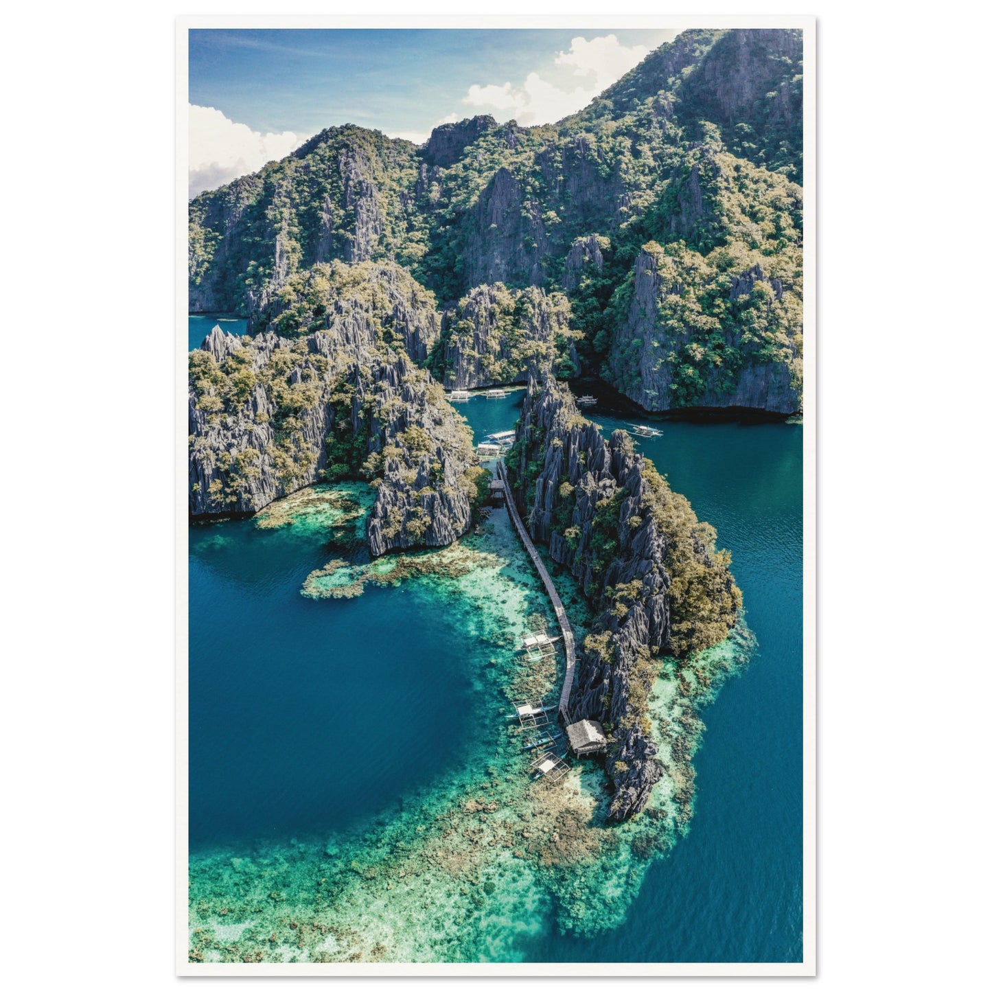 Twin Lagoon, Coron Island, Philippines 60x90 cm 24x36″ Border