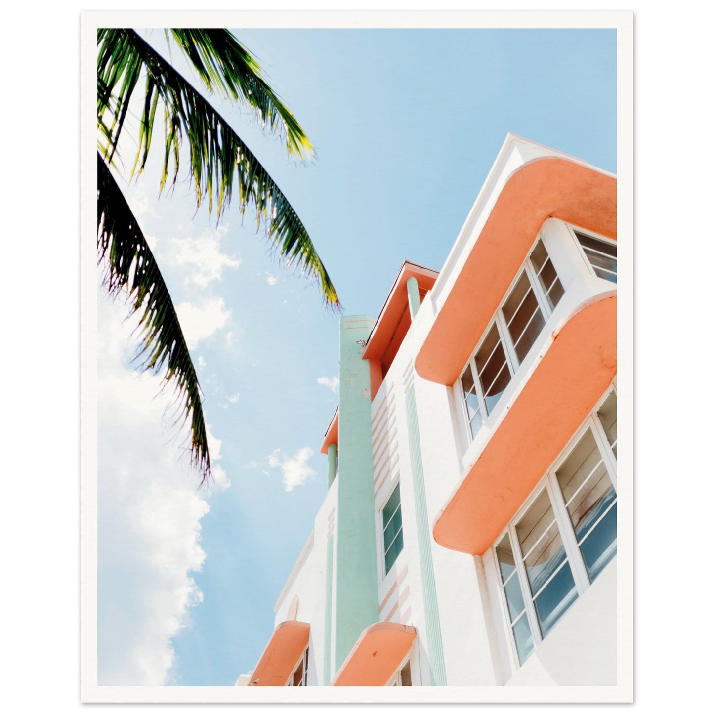 Miami Streets Poster 40x50 cm 16x20″ Border