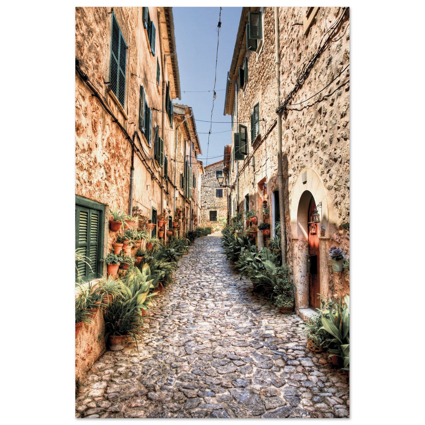 Valldemossa Hill Top Village Majorca Poster 60x90 cm 24x36″ No Border