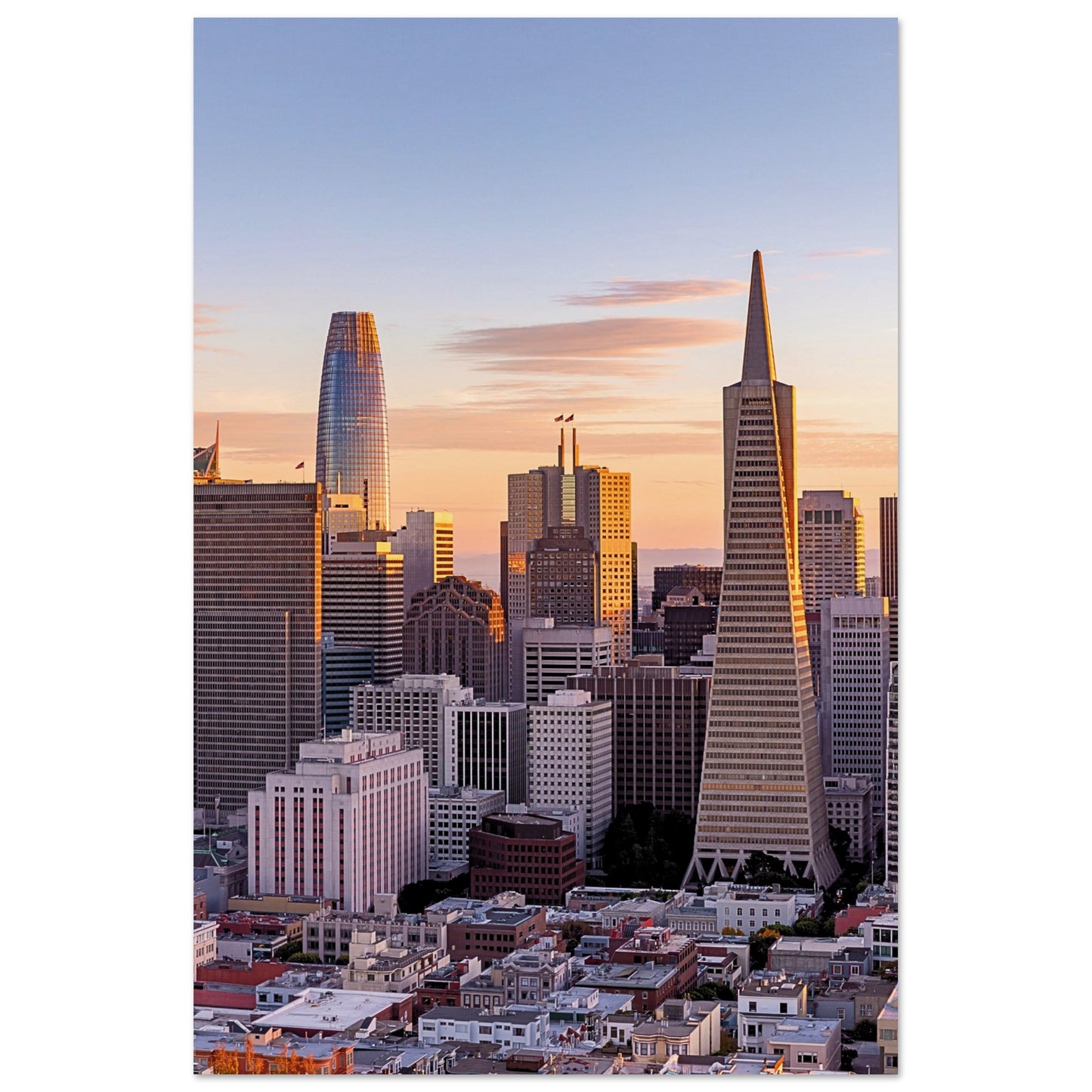 San Francisco Skyline Poster 60x90 cm 24x36″ No Border