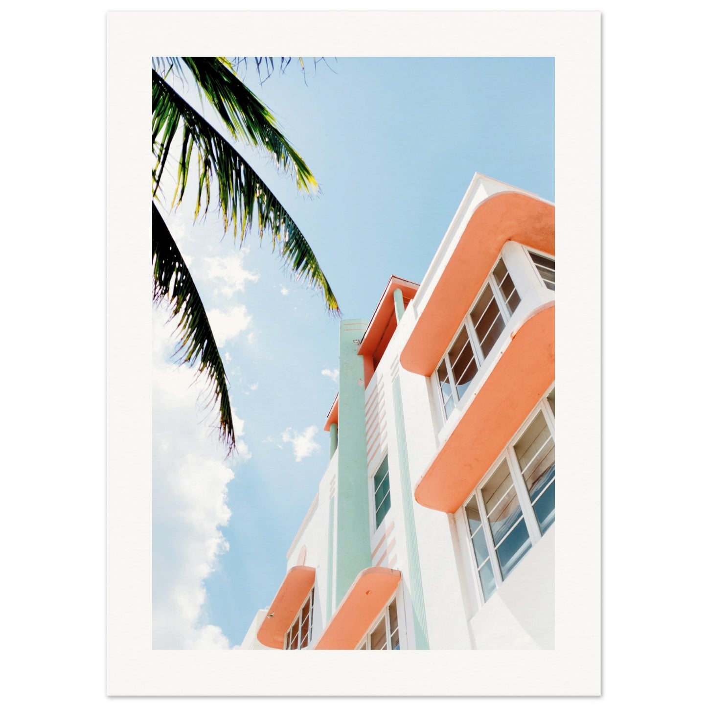 Miami Streets Poster 13x18 cm 5x7″ Border