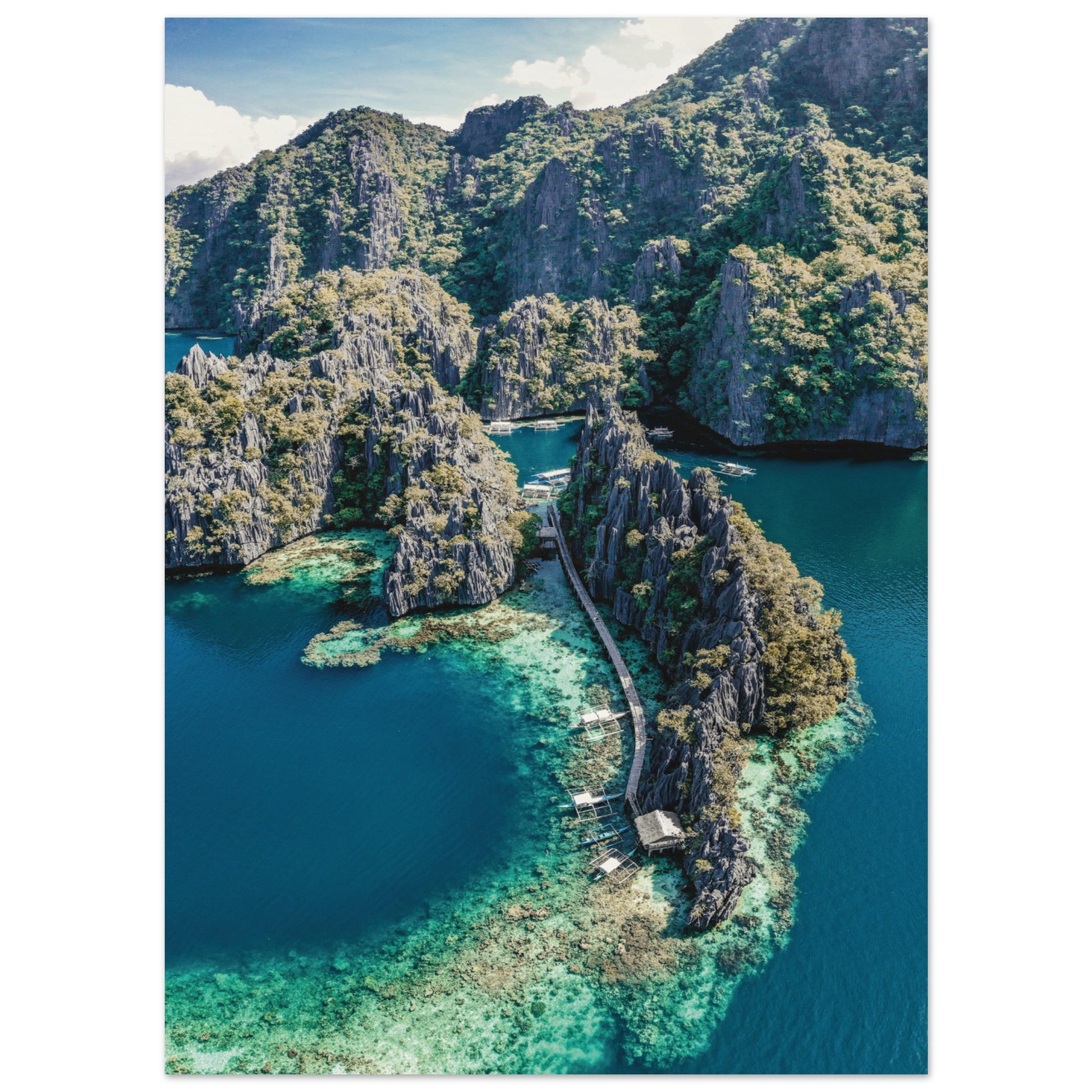 Twin Lagoon, Coron Island, Philippines 13x18 cm 5x7″ No Border