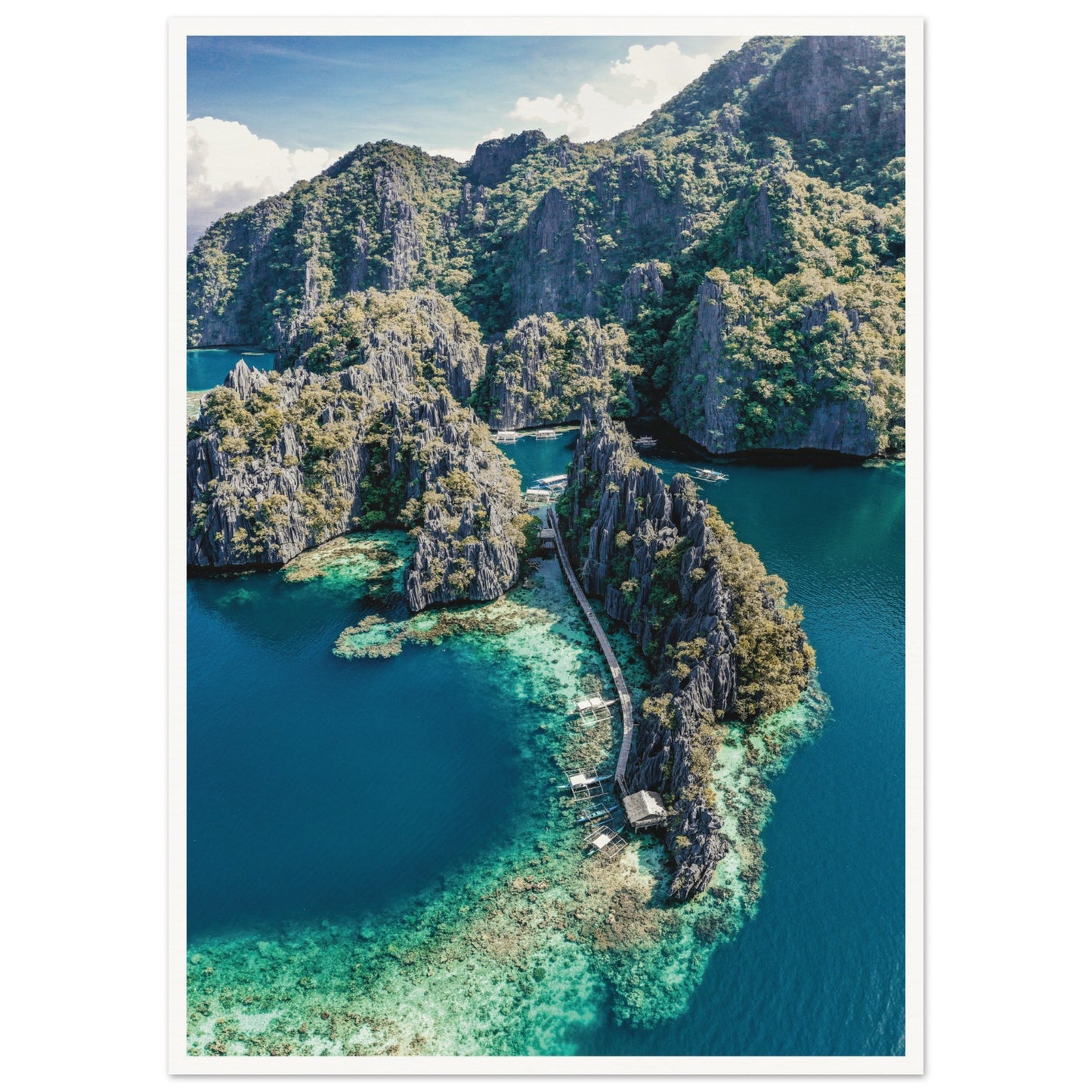 Twin Lagoon, Coron Island, Philippines 50x70 cm 20x28″ Border