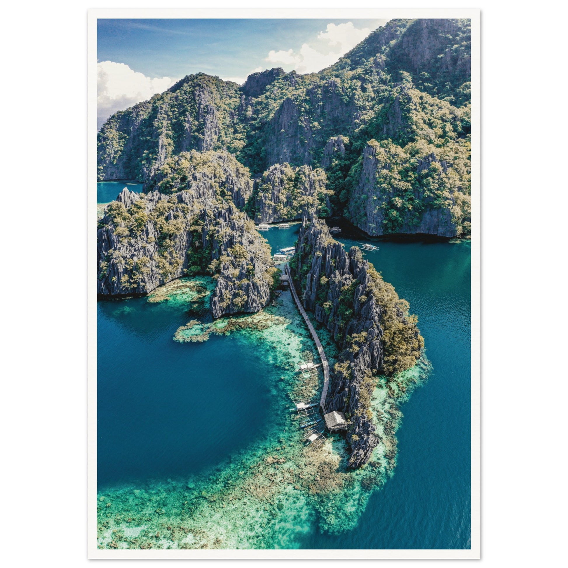 Twin Lagoon, Coron Island, Philippines 50x70 cm 20x28″ Border