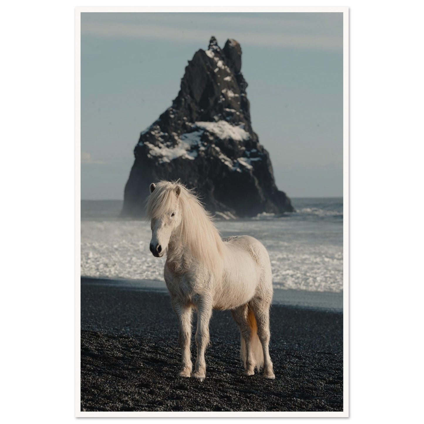 Horse Riding in Iceland Poster 60x90 cm 24x36″ Border