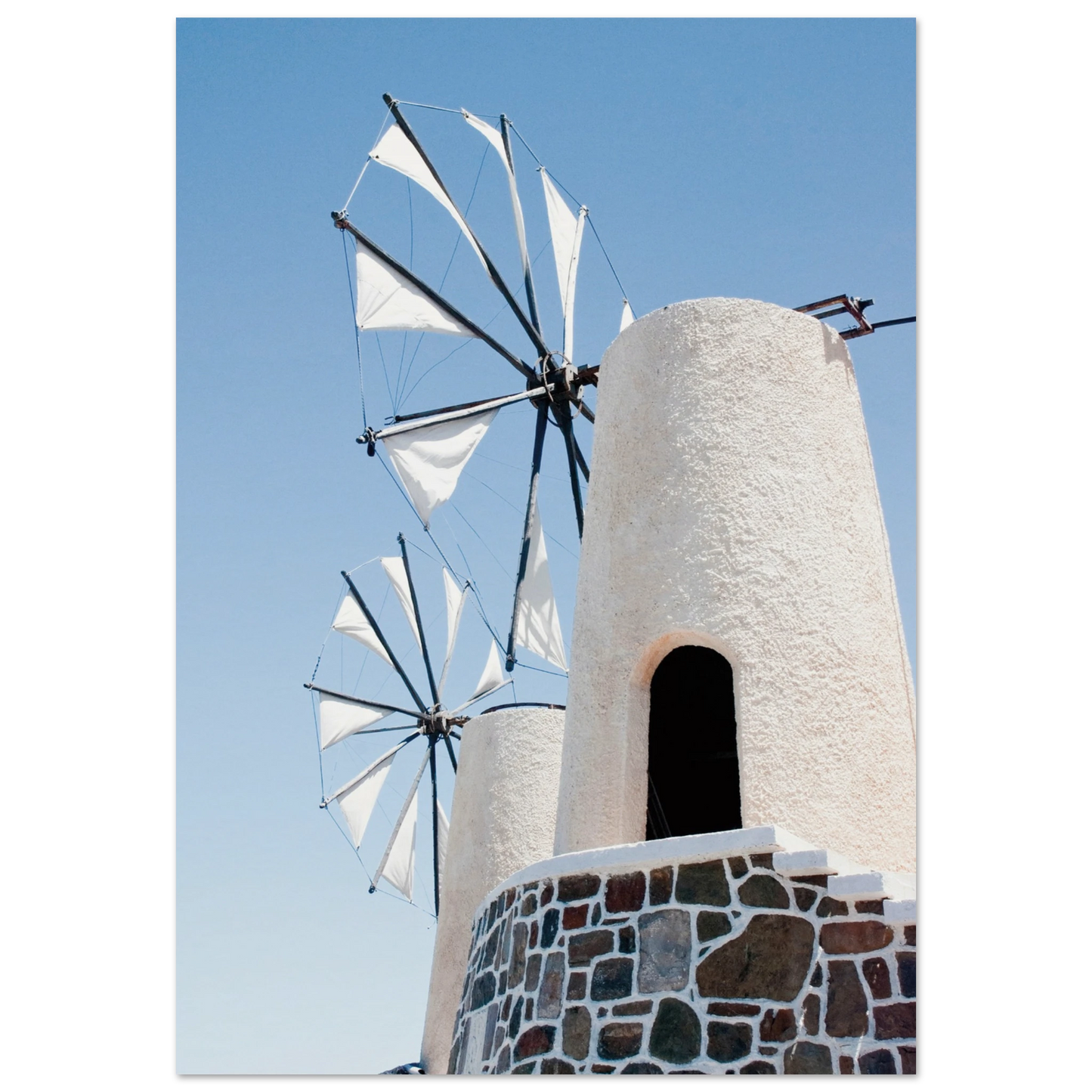 Mykonos Windmill Poster 70x100 cm 28x40″ No Border