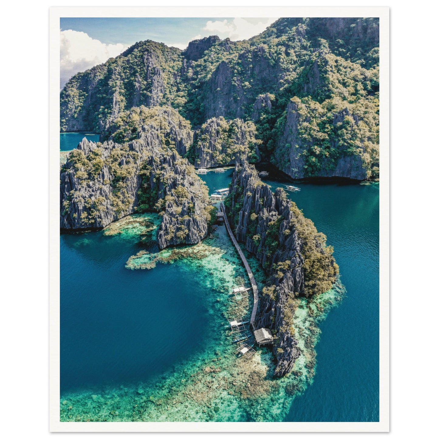 Twin Lagoon, Coron Island, Philippines 40x50 cm 16x20″ Border
