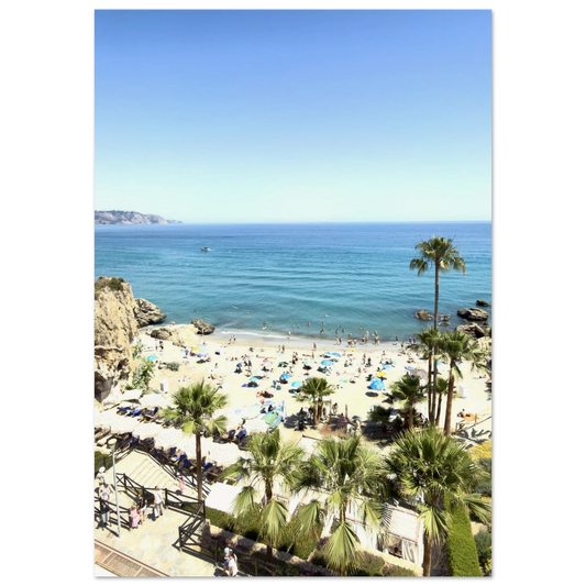 Calahonda Beach In Nerja Poster 70x100 cm 28x40″ No Border