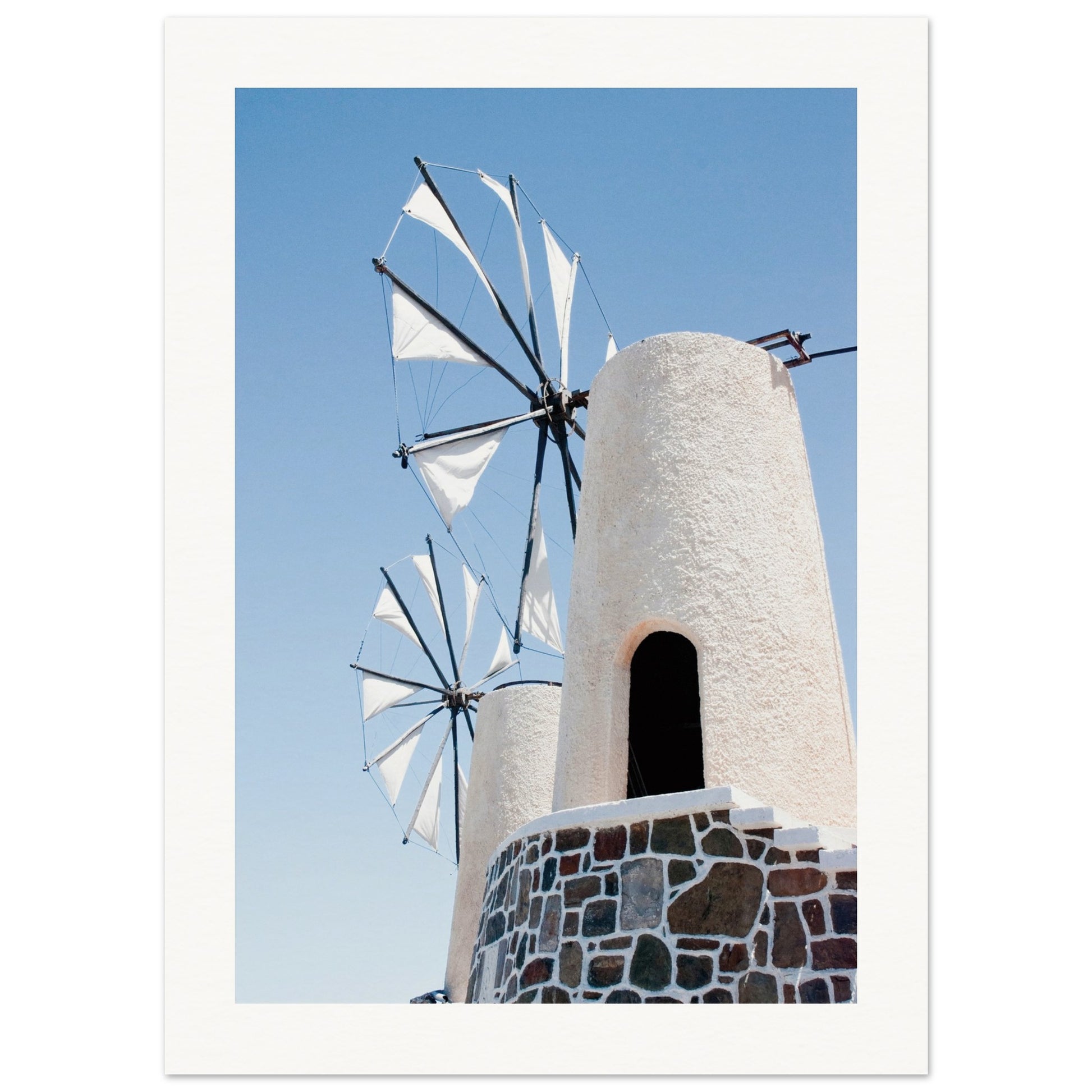 Mykonos Windmill Poster
