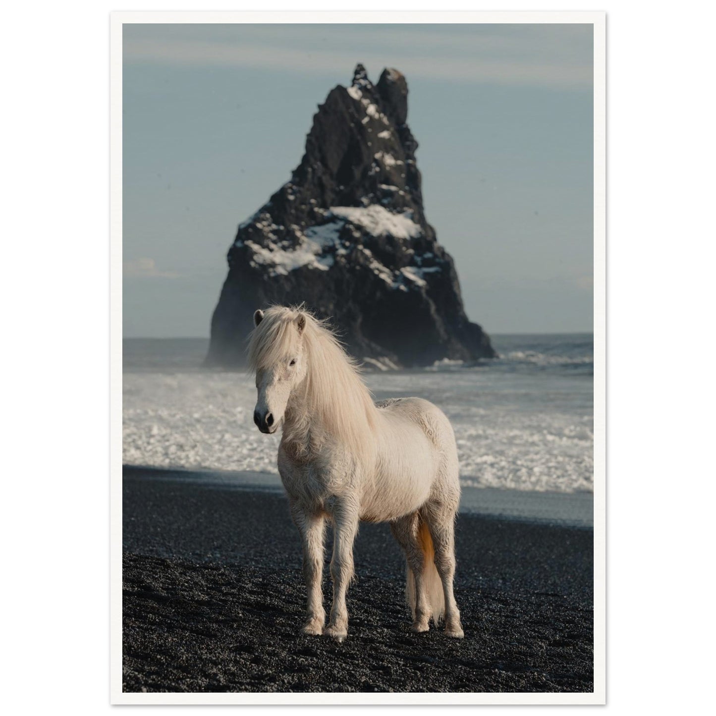 Horse Riding in Iceland Poster 50x70 cm 20x28″ Border