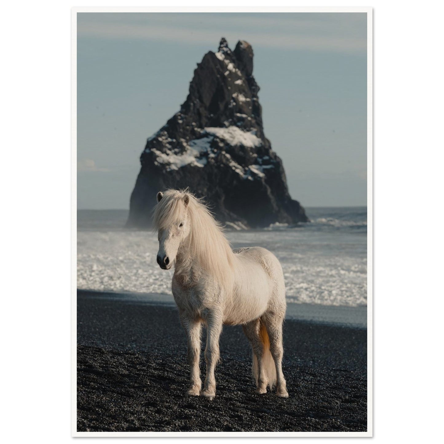Horse Riding in Iceland Poster 70x100 cm 28x40″ Border