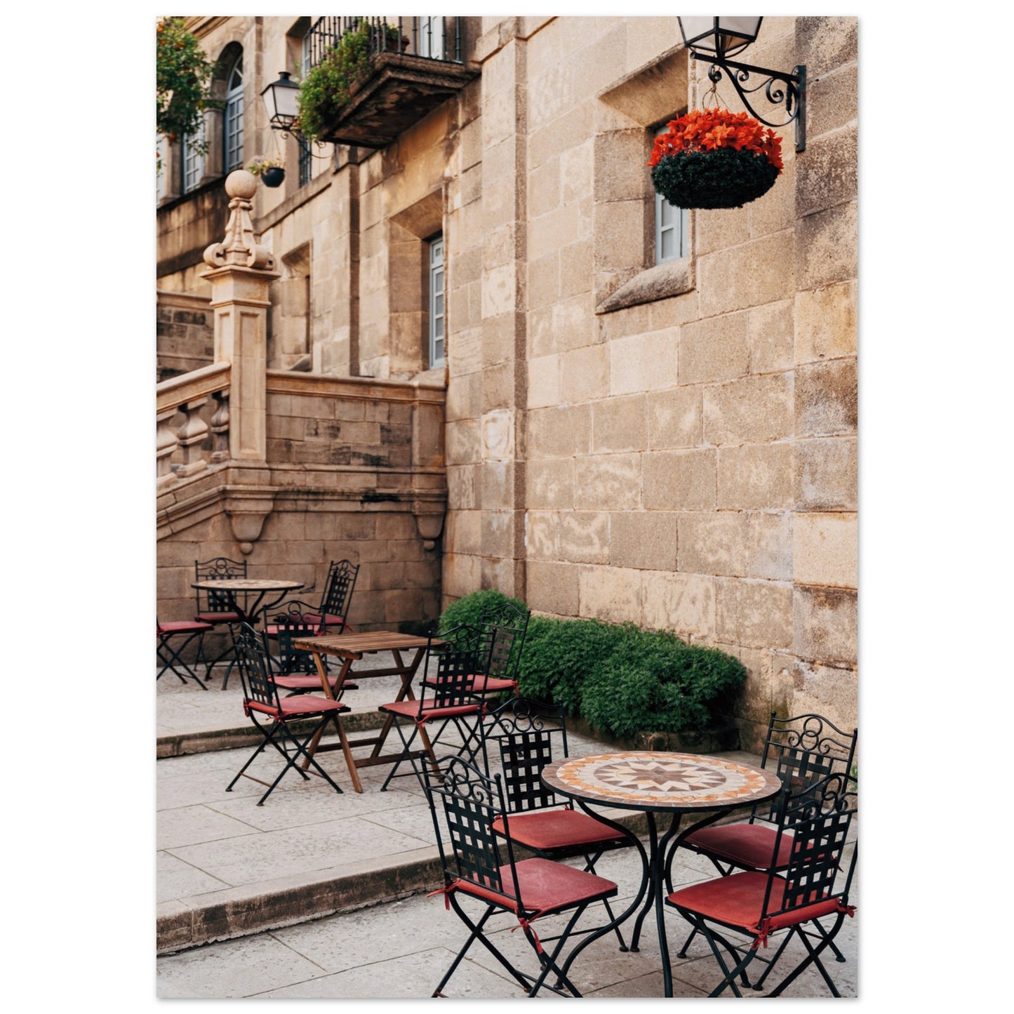 Barcelona Cafe Poster 50x70 cm 20x28″ No Border