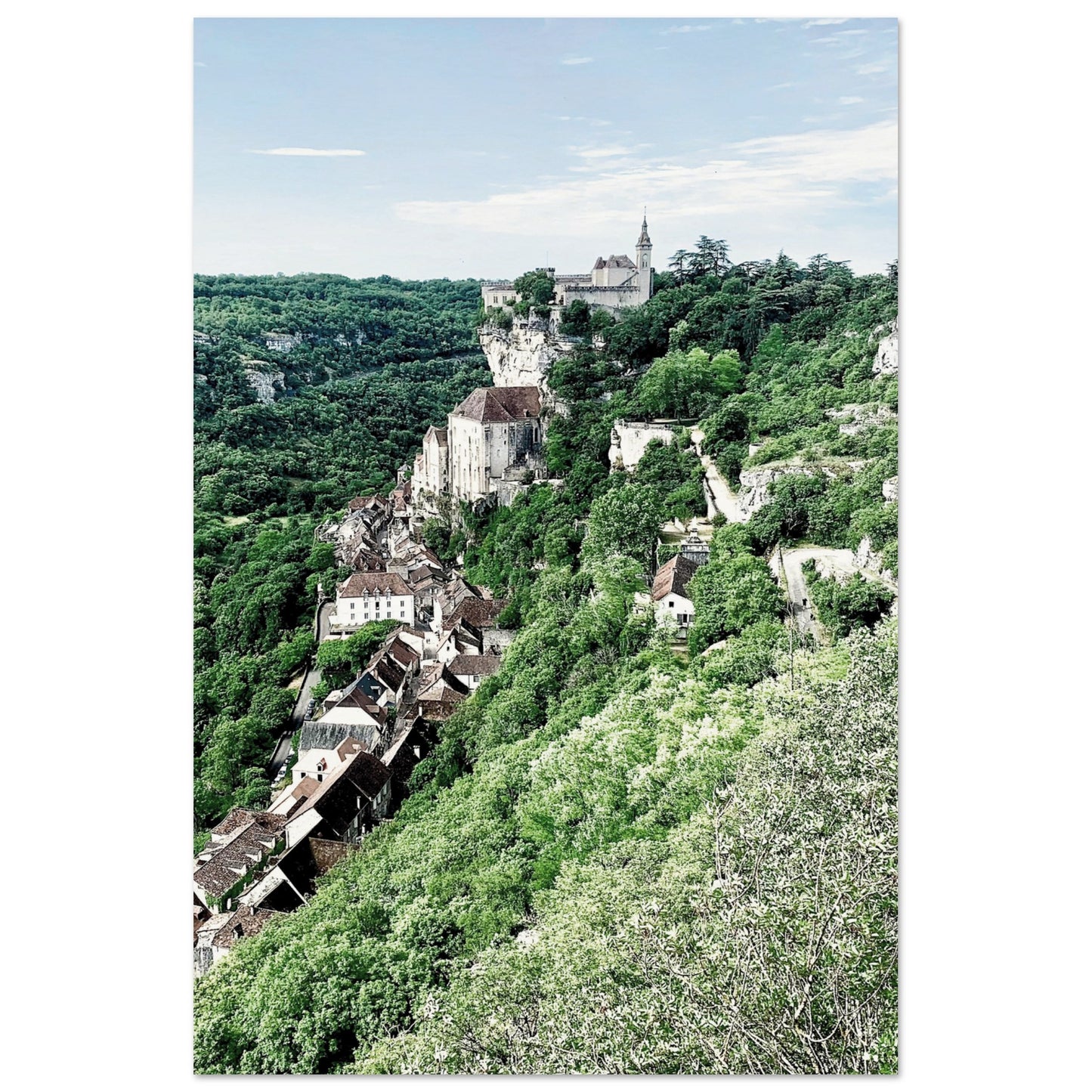 Rocamadour France Poster 60x90 cm 24x36″ No Border