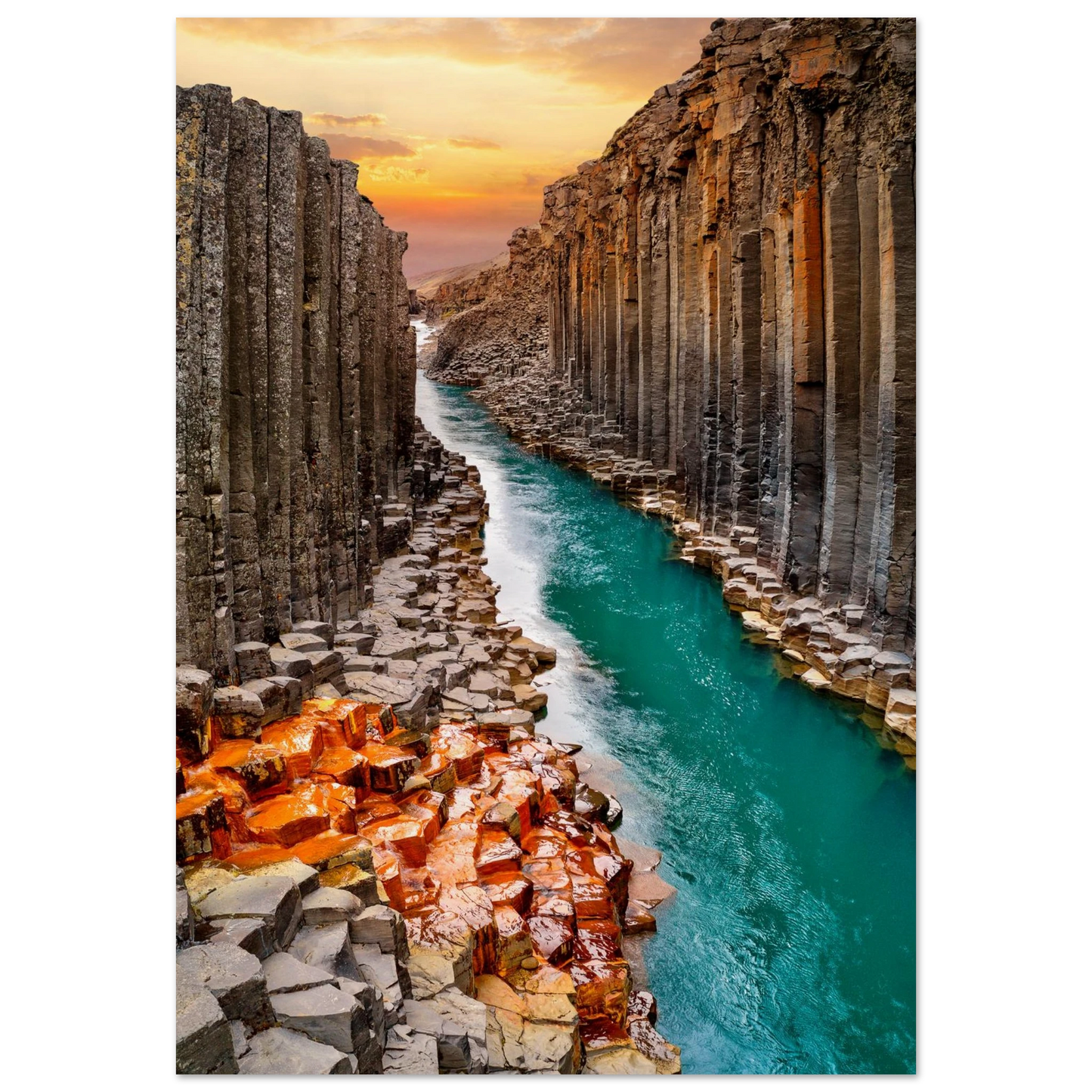 Iceland Rock Walls Poster 70x100 cm 28x40″ No Border