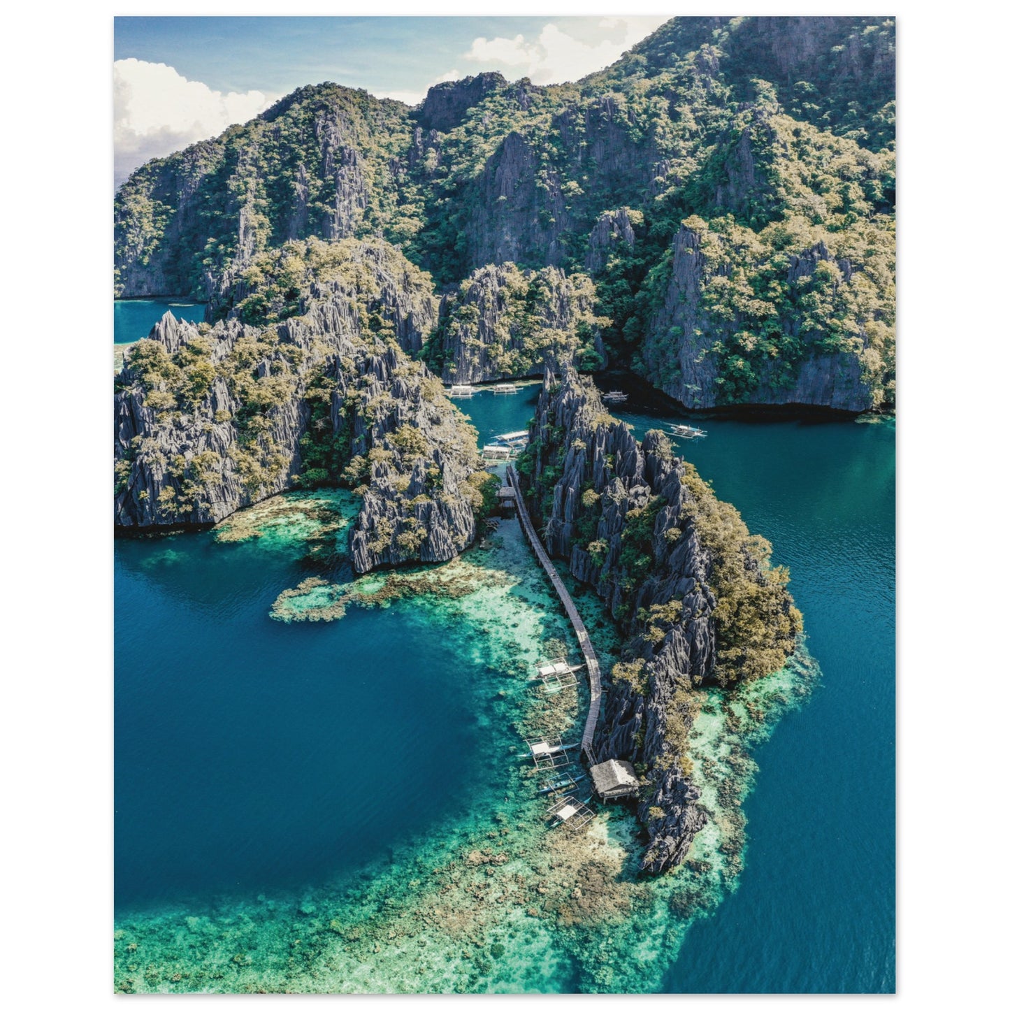 Twin Lagoon, Coron Island, Philippines 40x50 cm 16x20″ No Border
