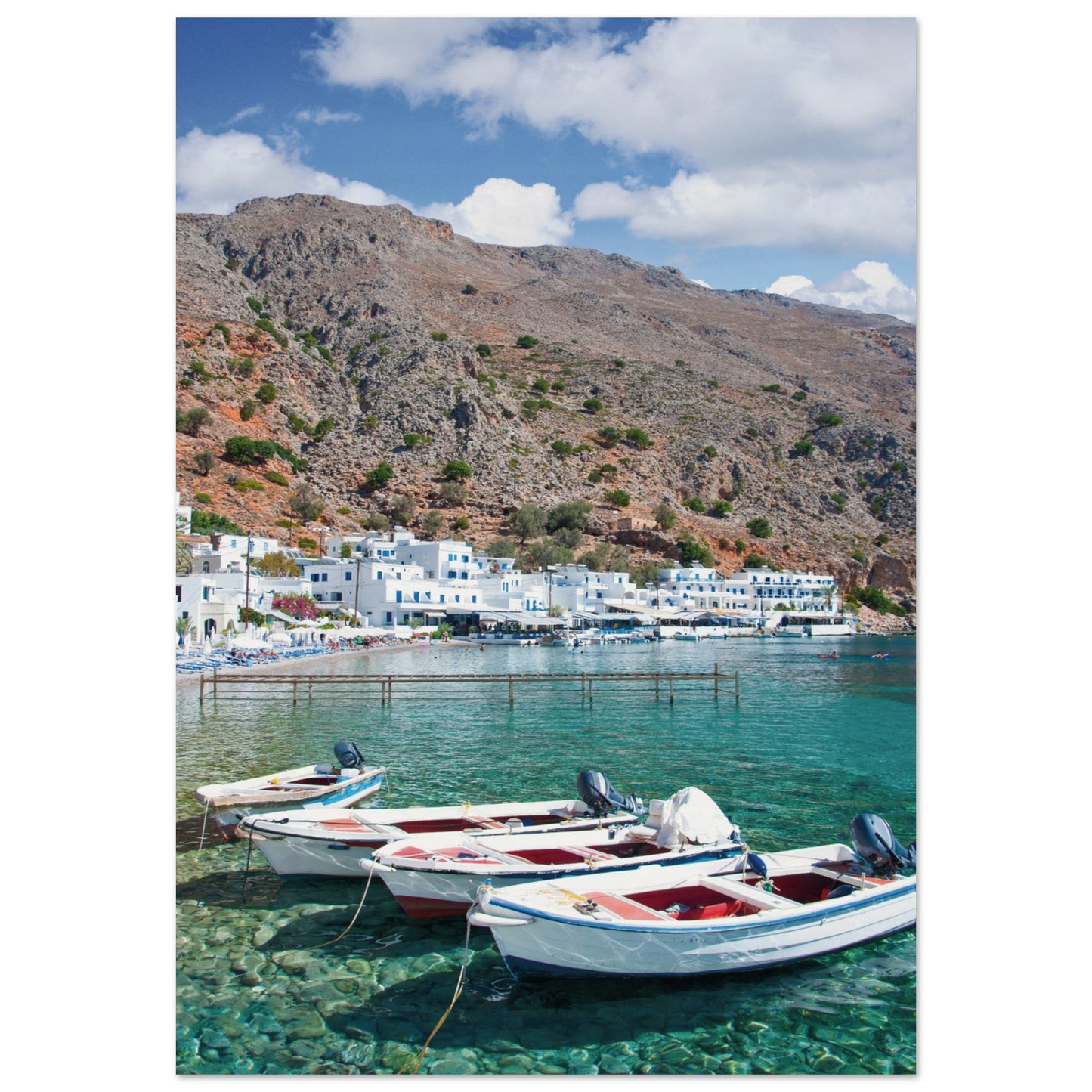 A Few Boats in Crete Poster